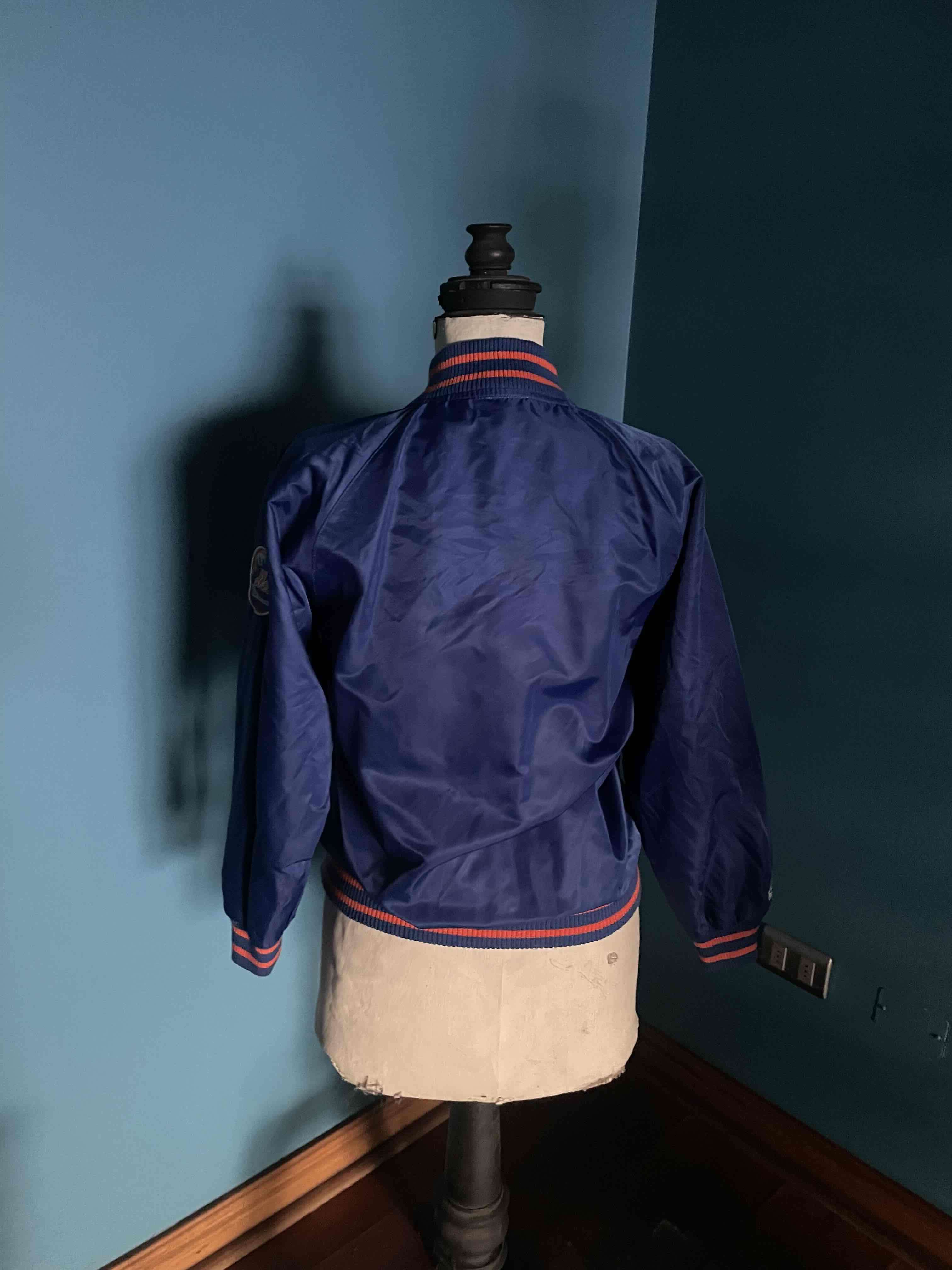 Chaqueta azul /naranjo original marca majestic - miniatura 3