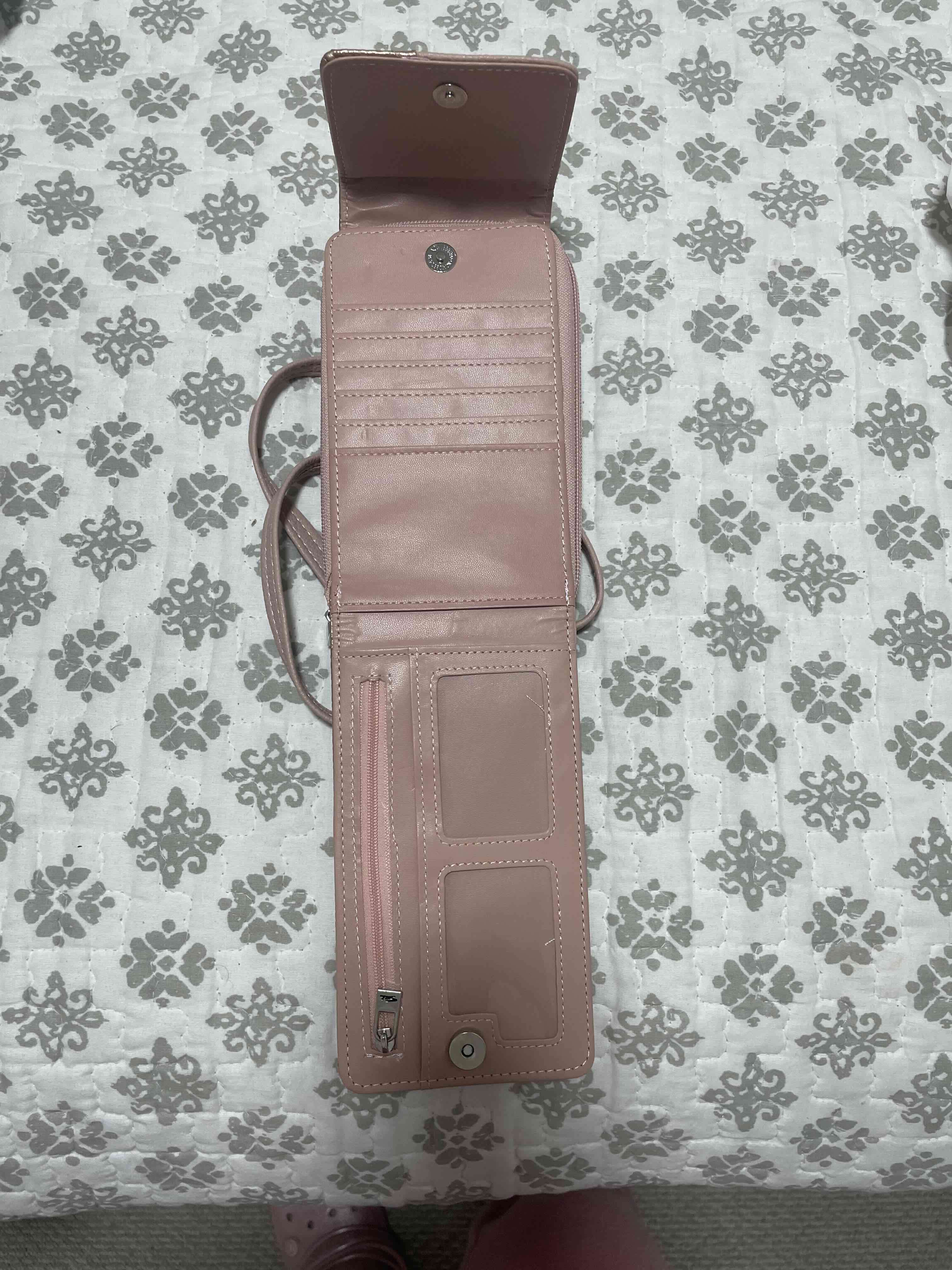 Cartera rosa y dorada - 2