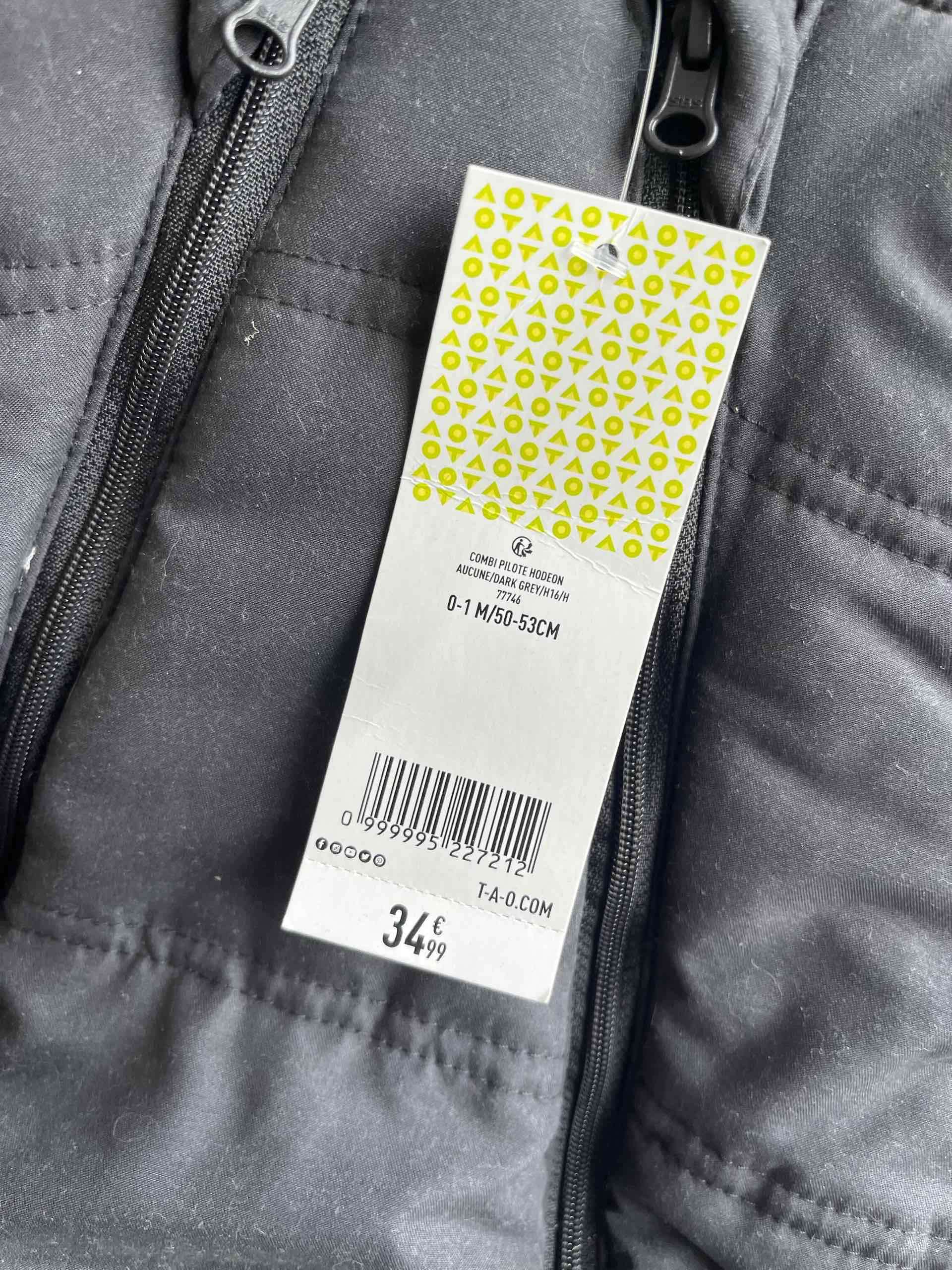 Traje para bebé gris t - miniatura 2