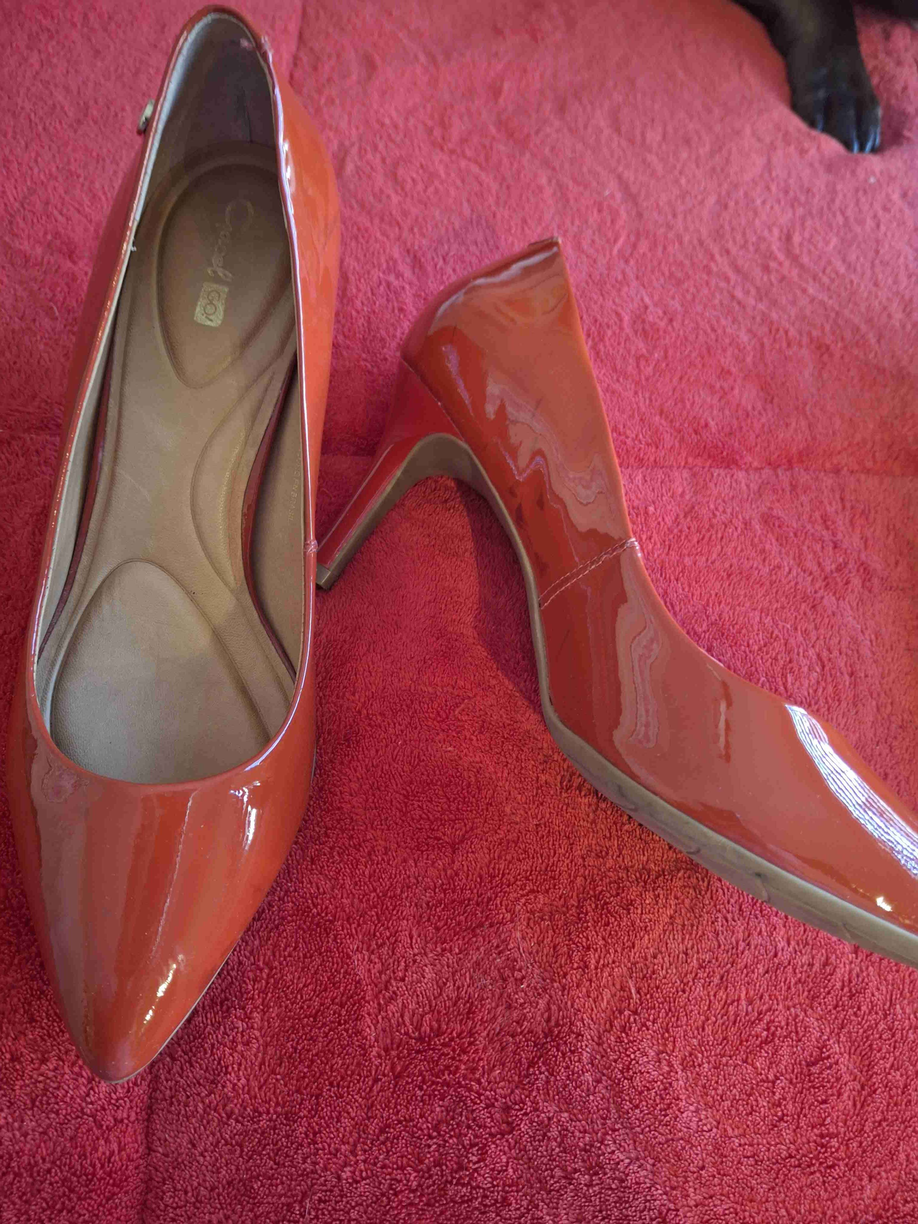 Zapatos de tacón rojos brillantes Gacel - miniatura 3