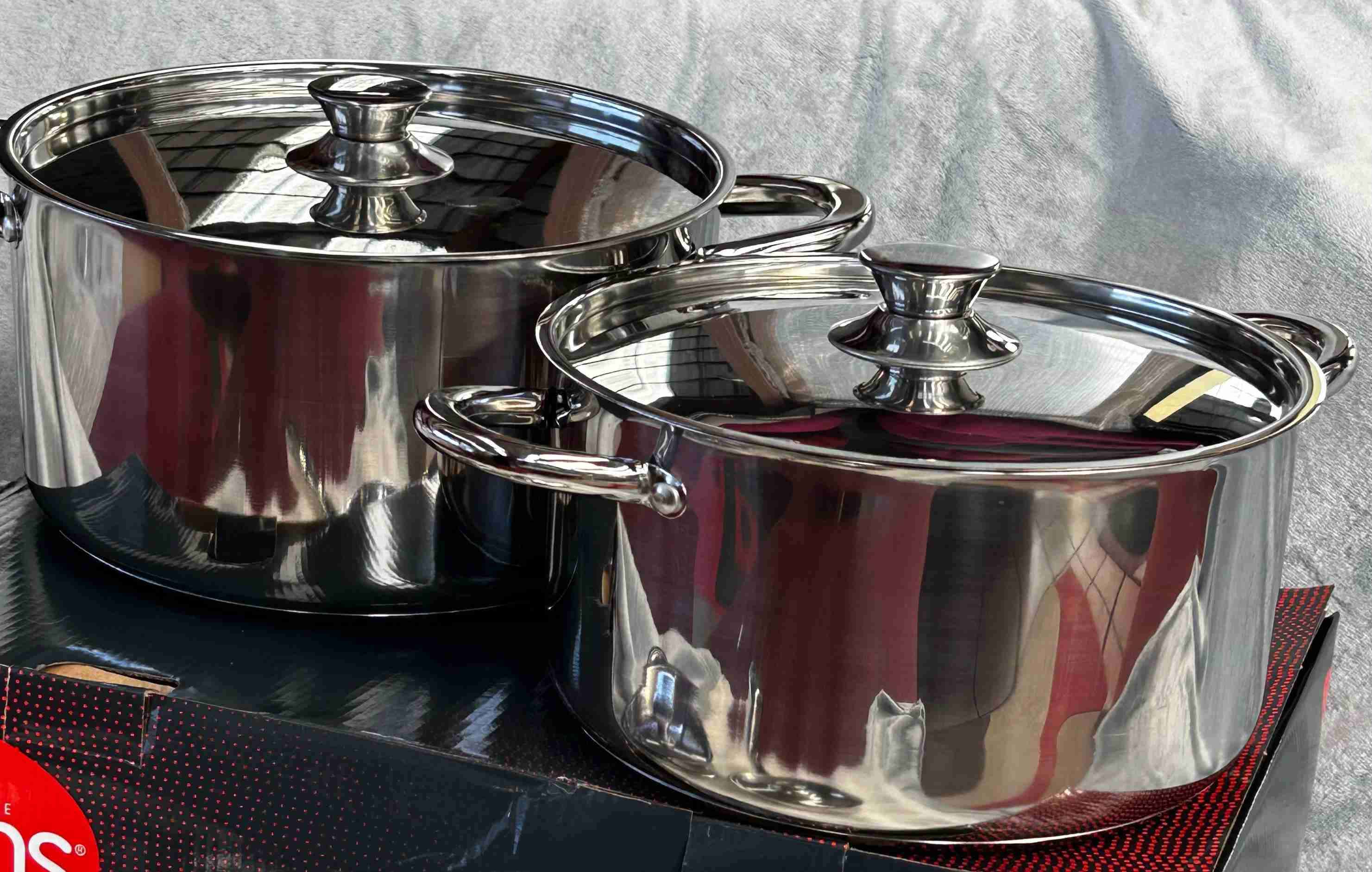 Set de ollas de acero inoxidable 8 piezas - miniatura 3