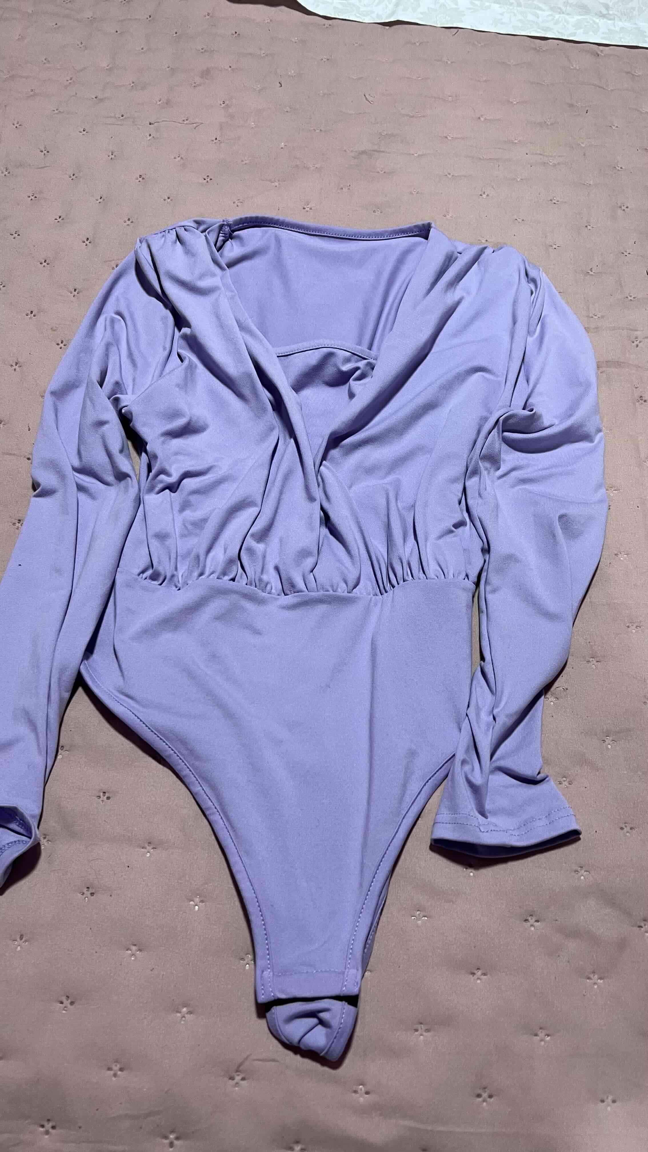 Body lila de manga larga - miniatura 1