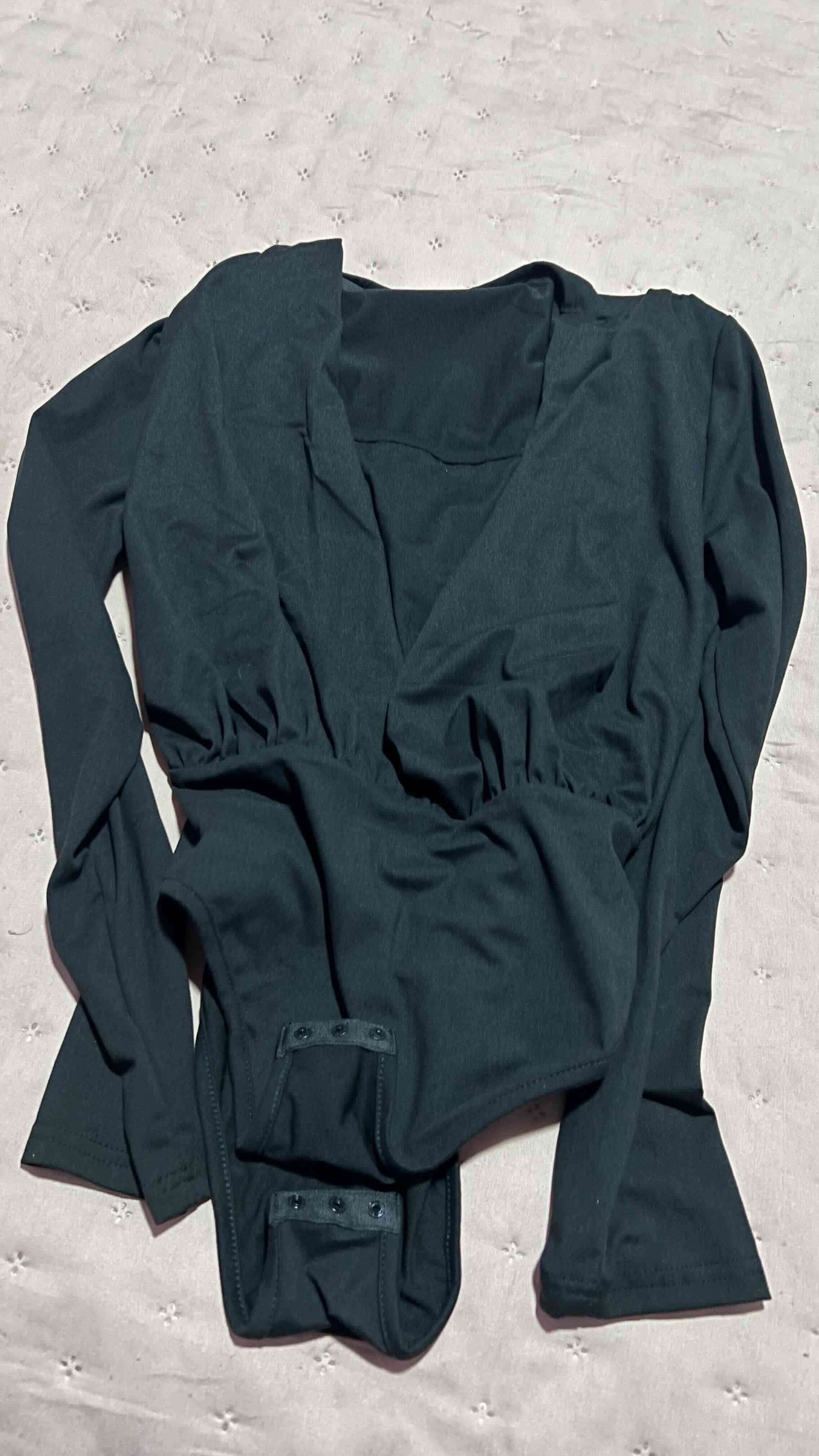 Body negro manga larga - 1