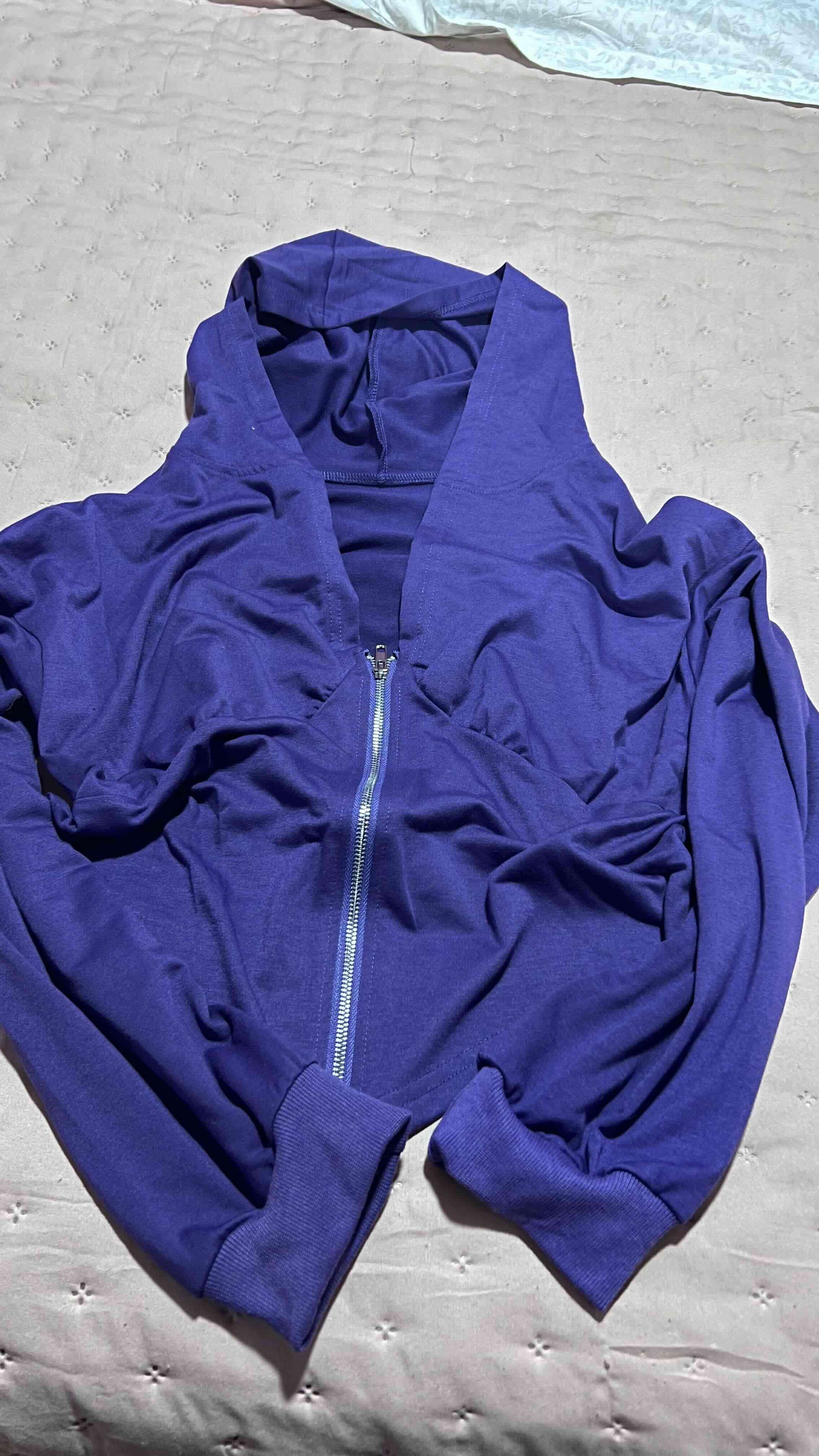 Polera morada XL con cierre - miniatura 2