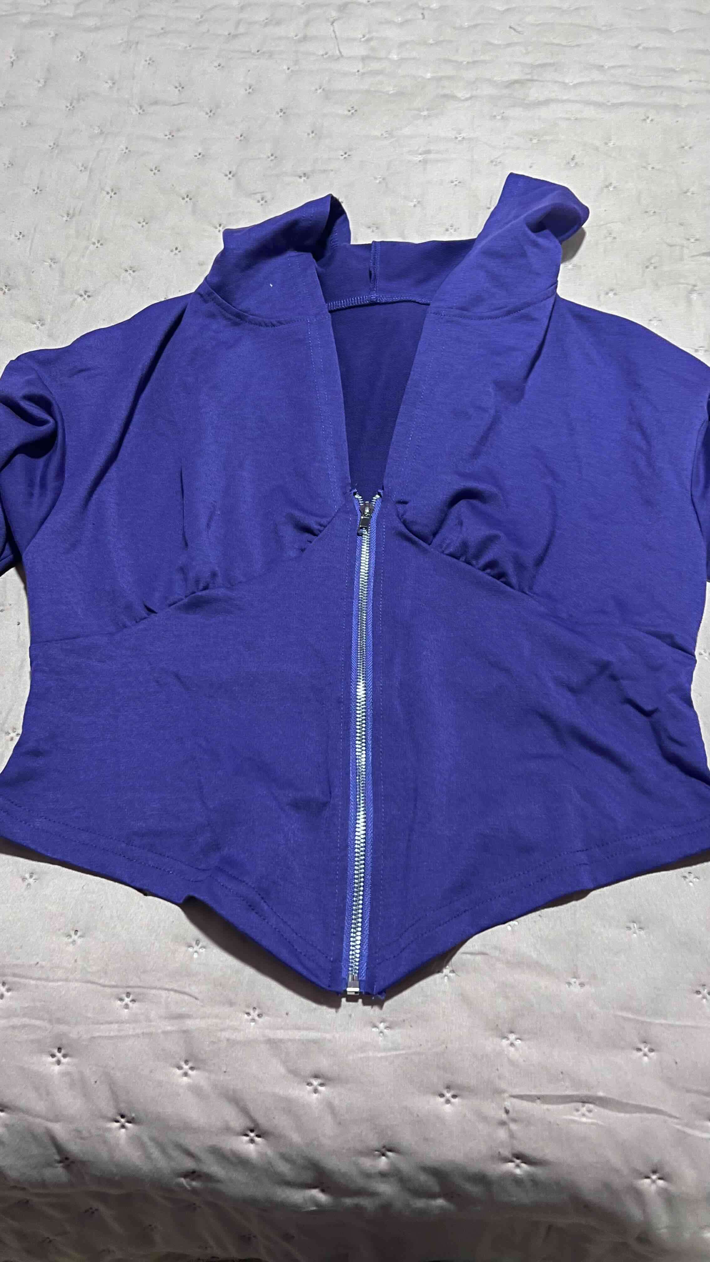 Polera morada XL con cierre - miniatura 3