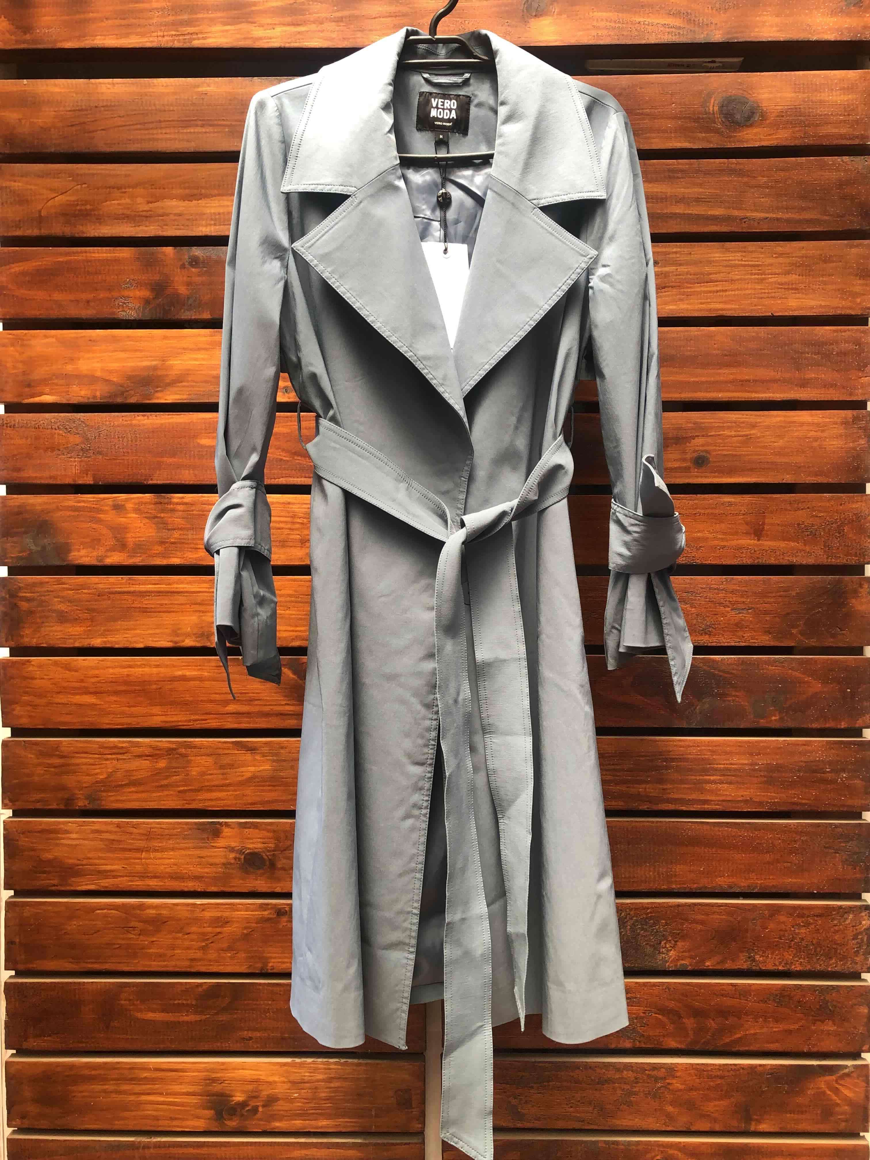 Trench coat azul Vero Moda - miniatura 1