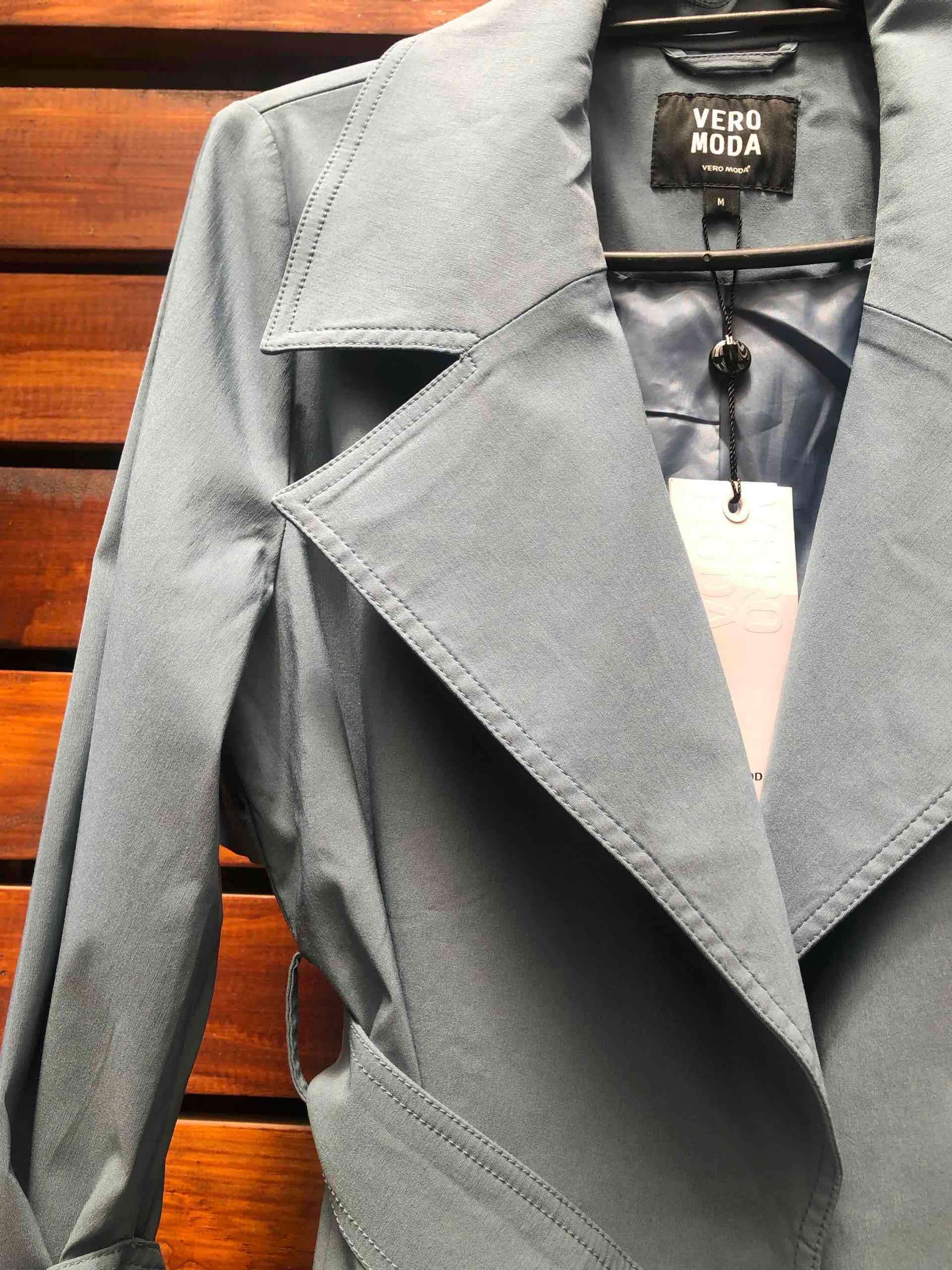 Trench coat azul Vero Moda - miniatura 2