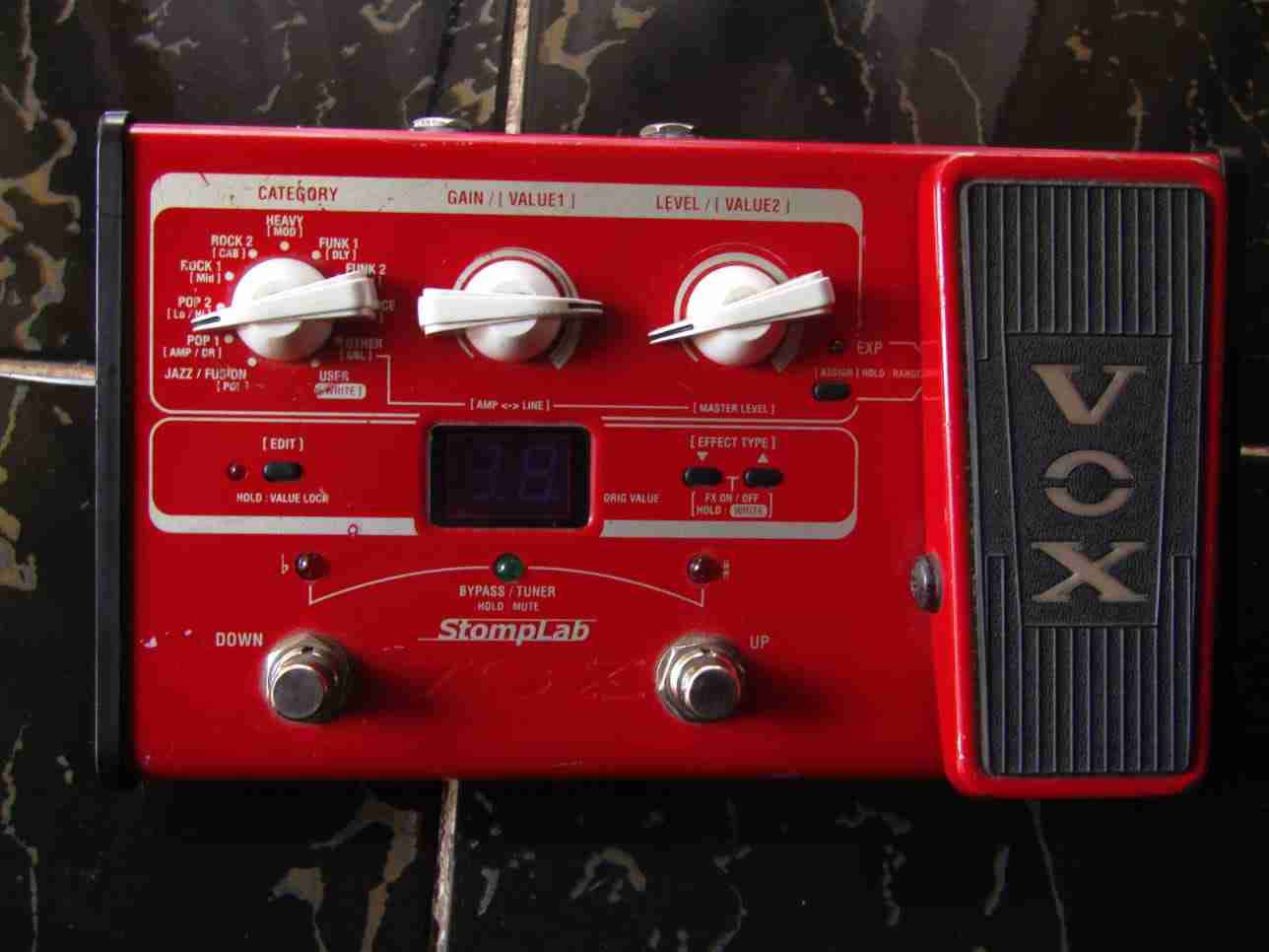 Pedal multiefectos VOX StompLab rojo - miniatura 1