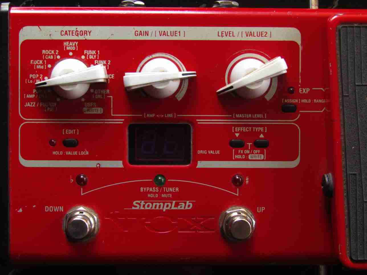 Pedal multiefectos VOX StompLab rojo - miniatura 5