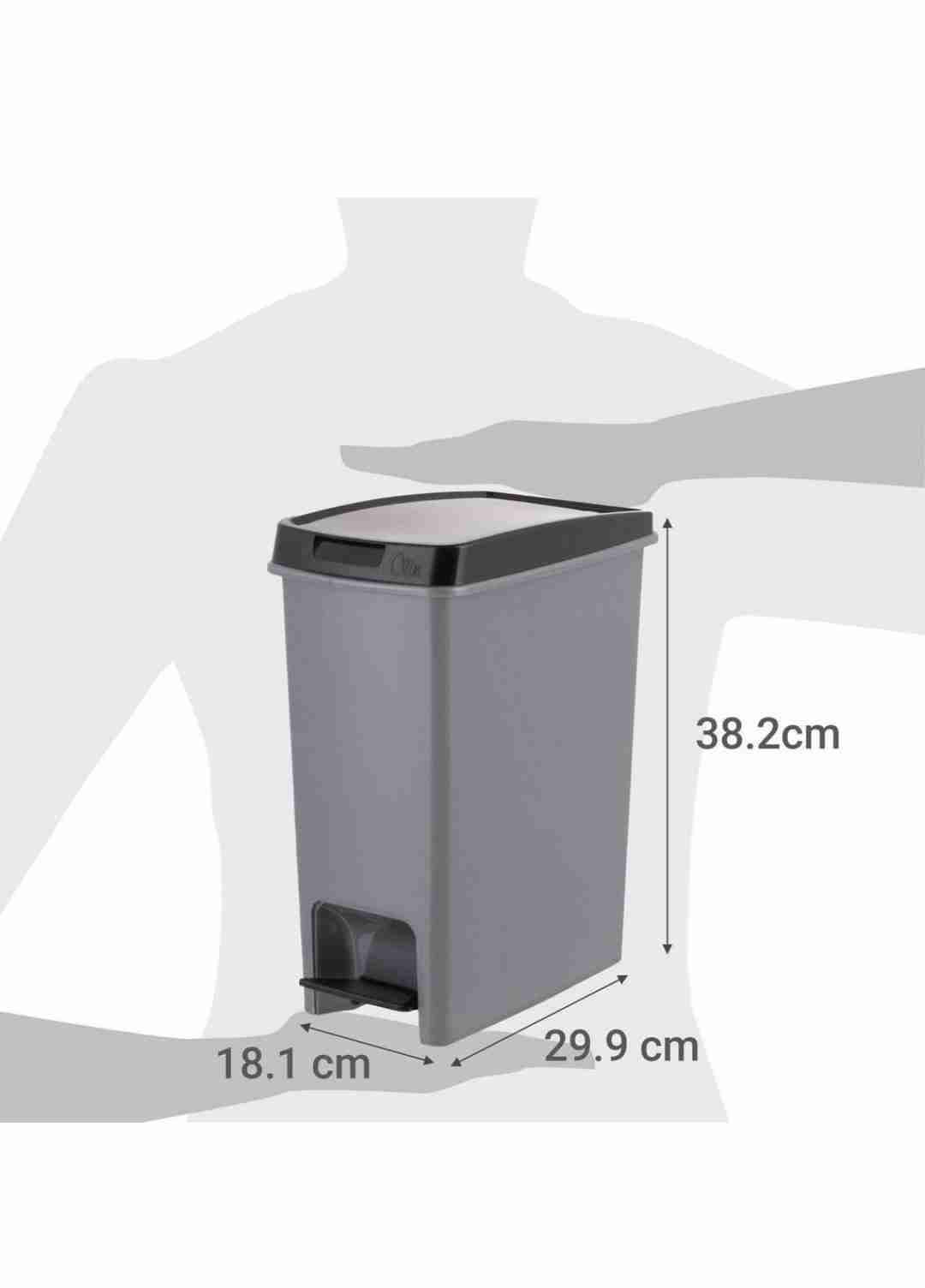 Basurero plástico con pedal - miniatura 4