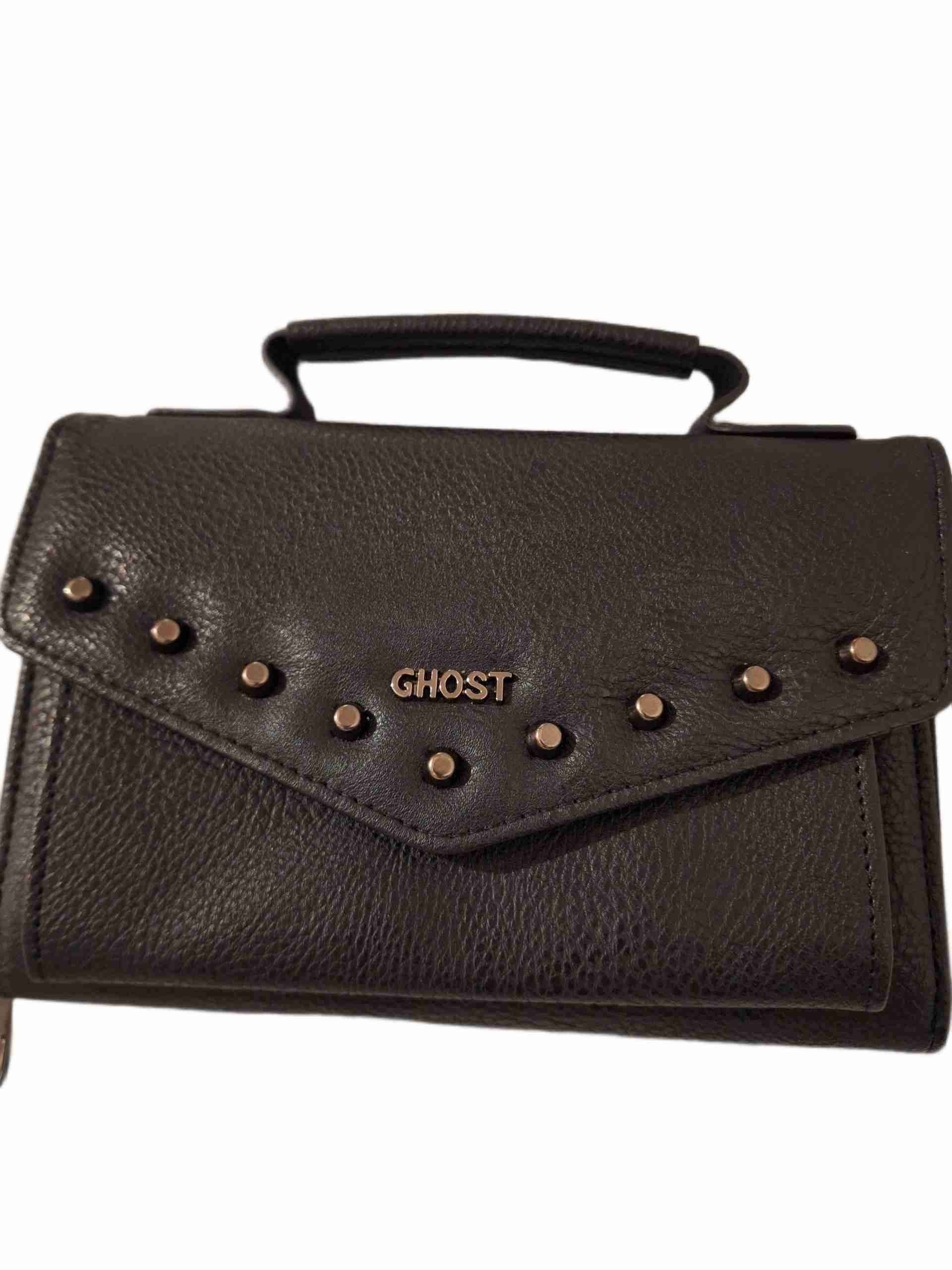 Cartera negra con tachas Ghost - miniatura 3