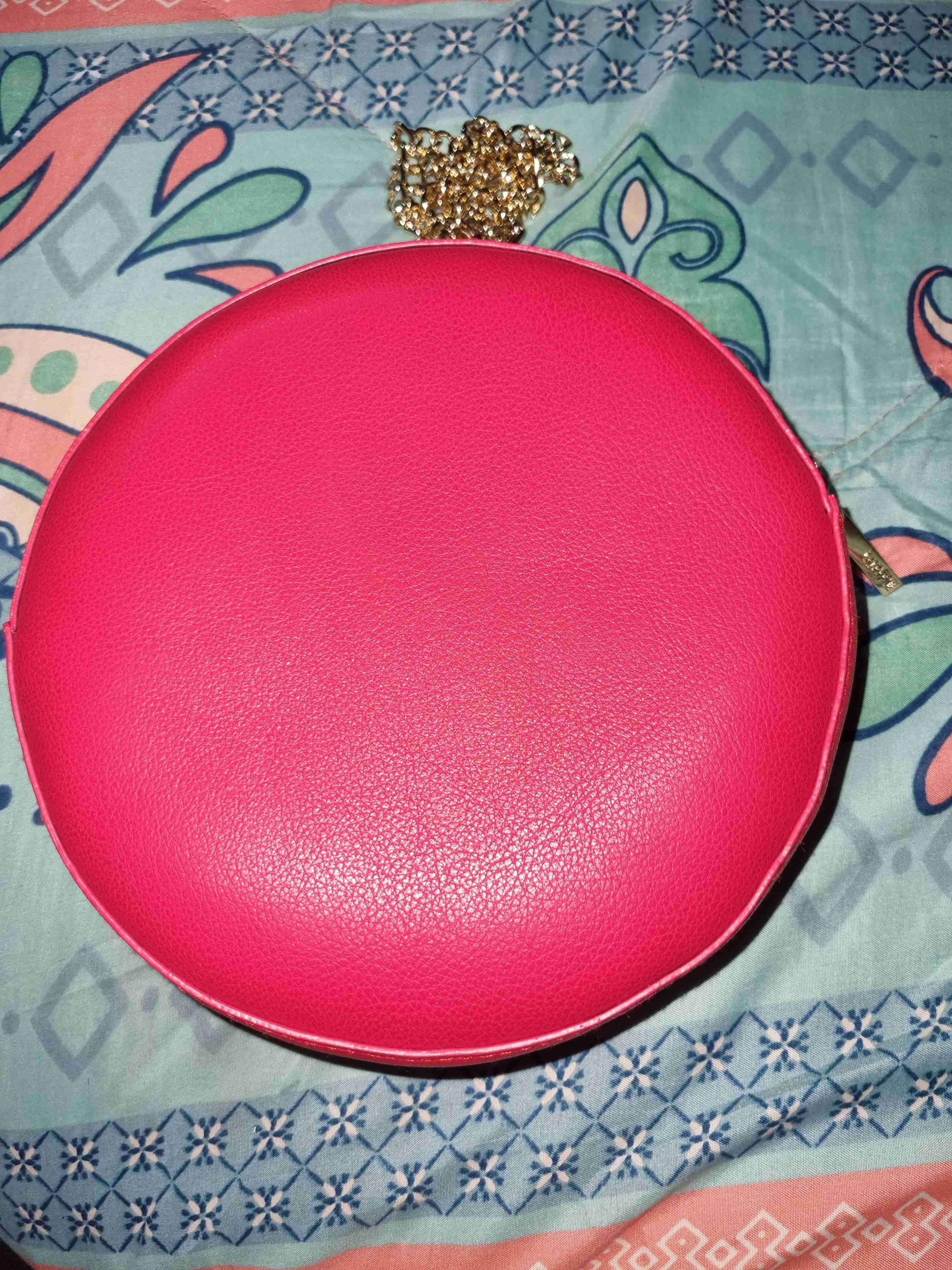 Bolso de mano redonda Lancôme rojo - miniatura 2