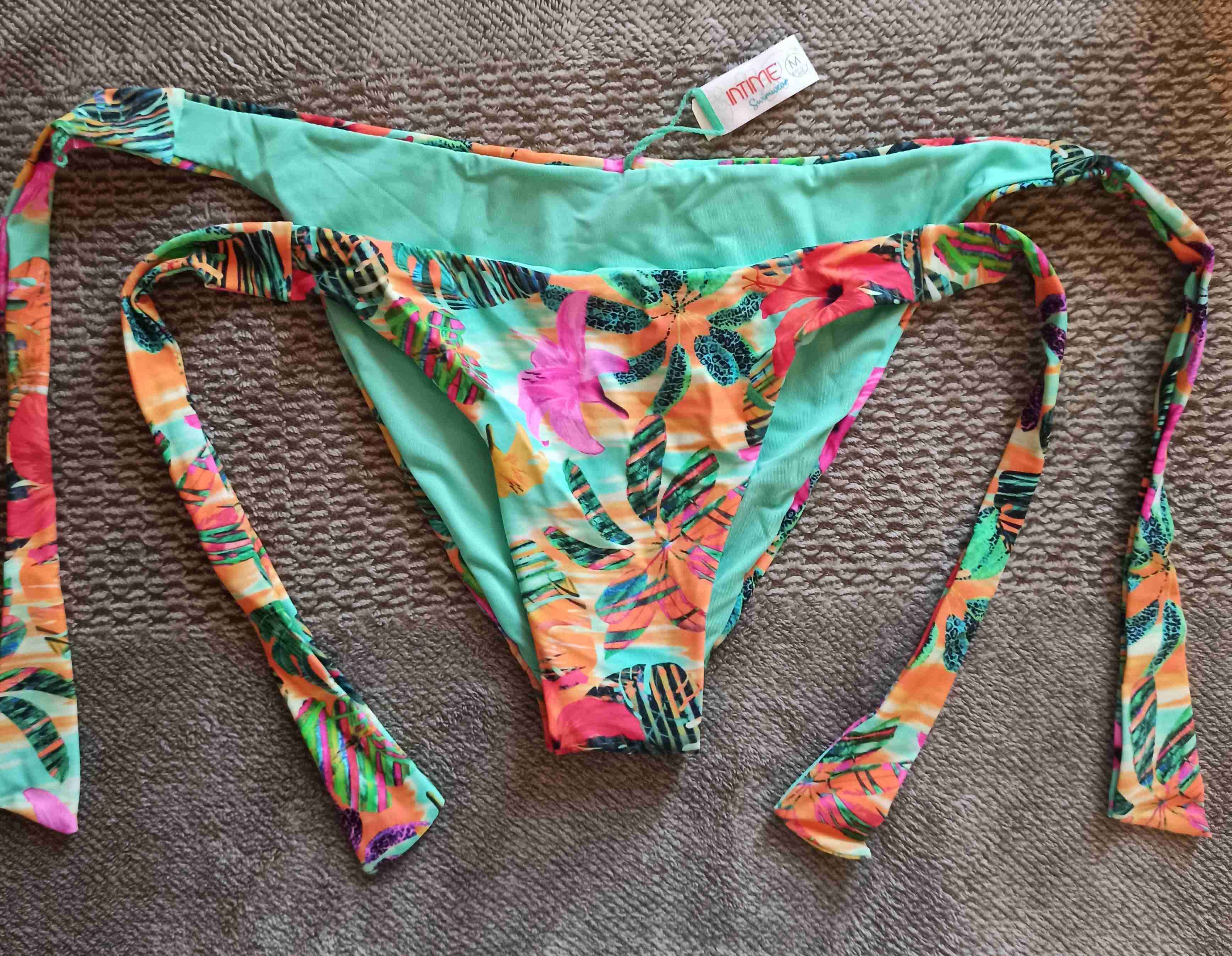 Bikini tropical colores vibrantes - miniatura 3