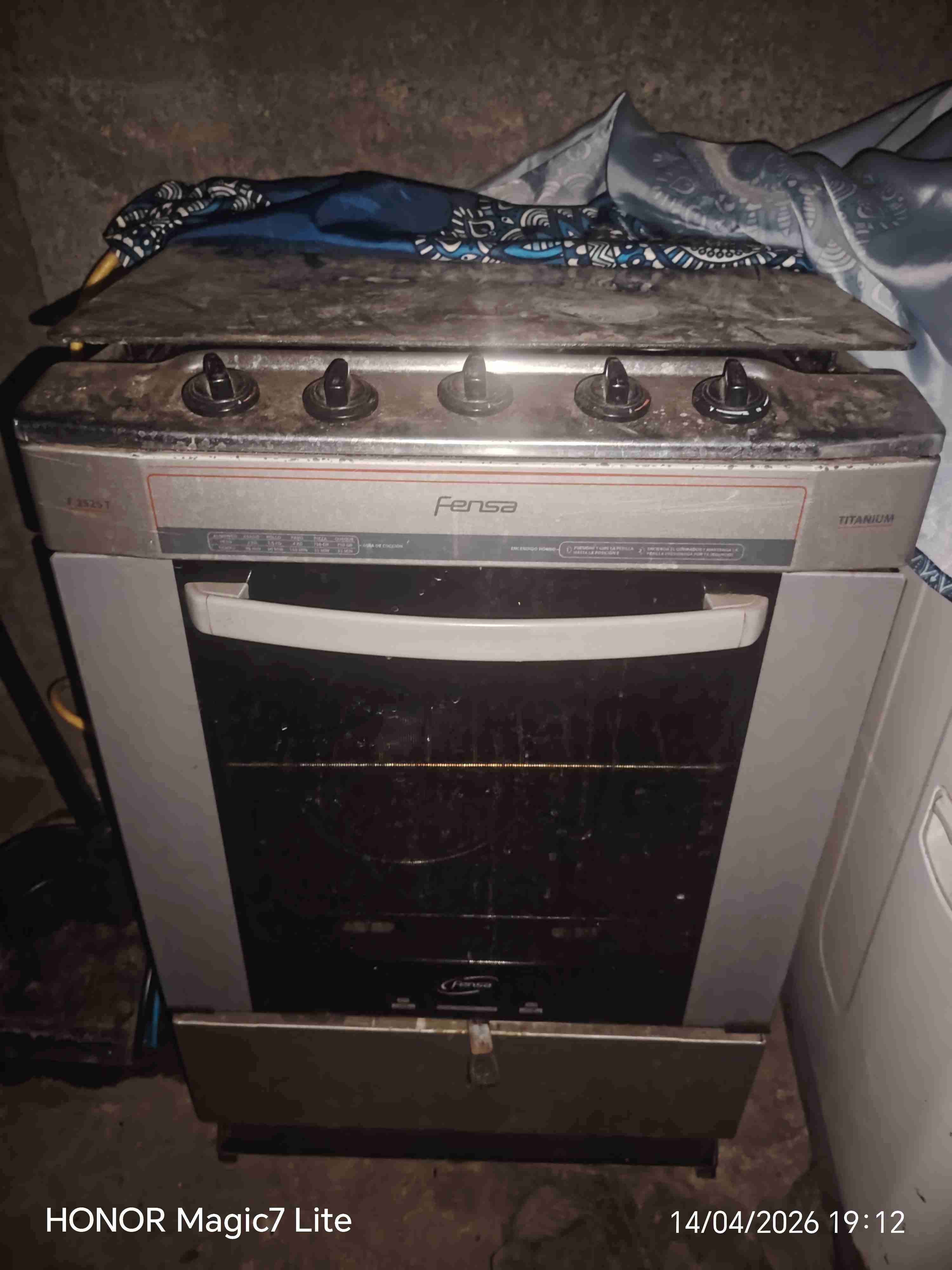Cocina a gas Fensa usada