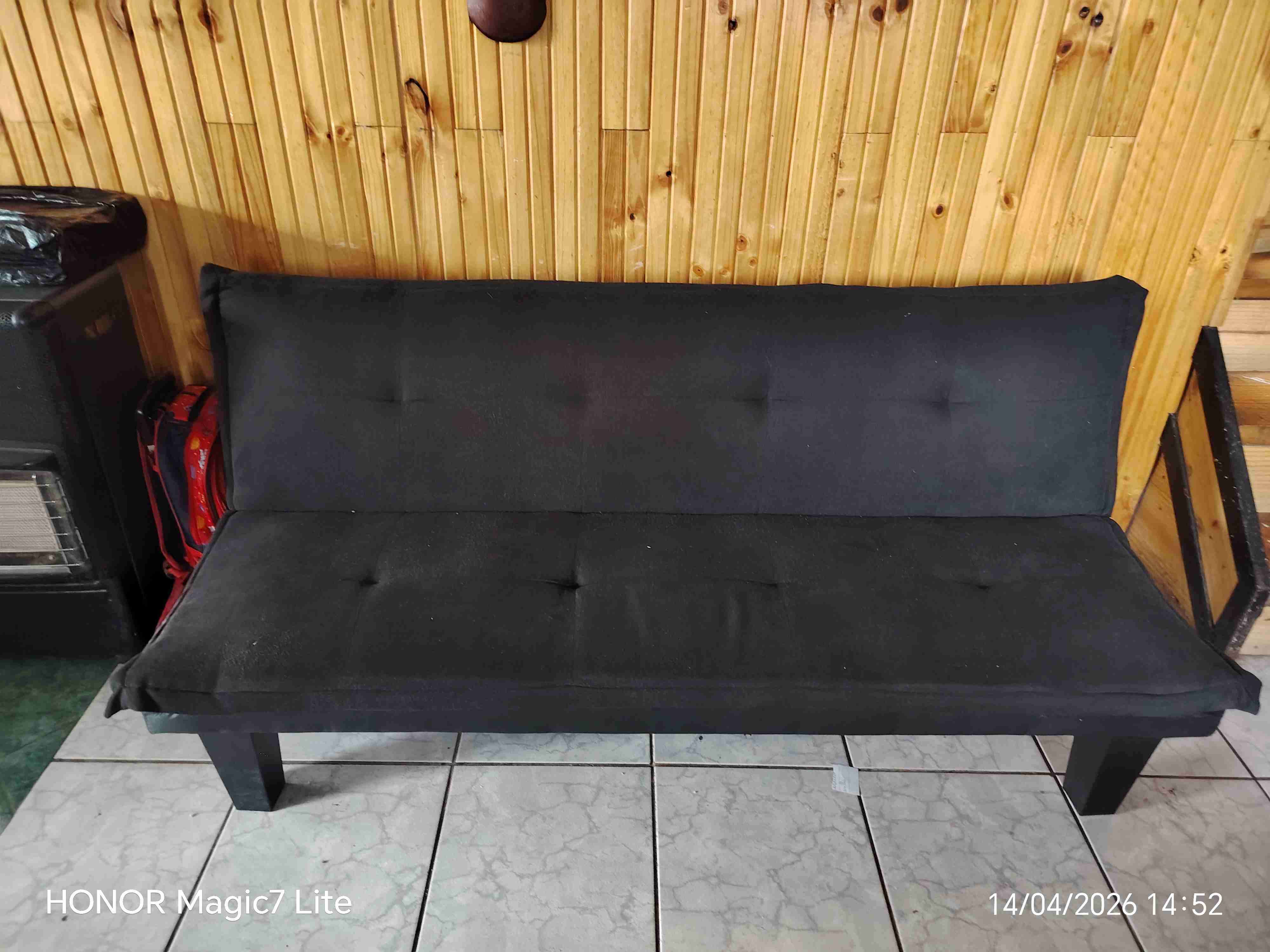 Sofá cama negro