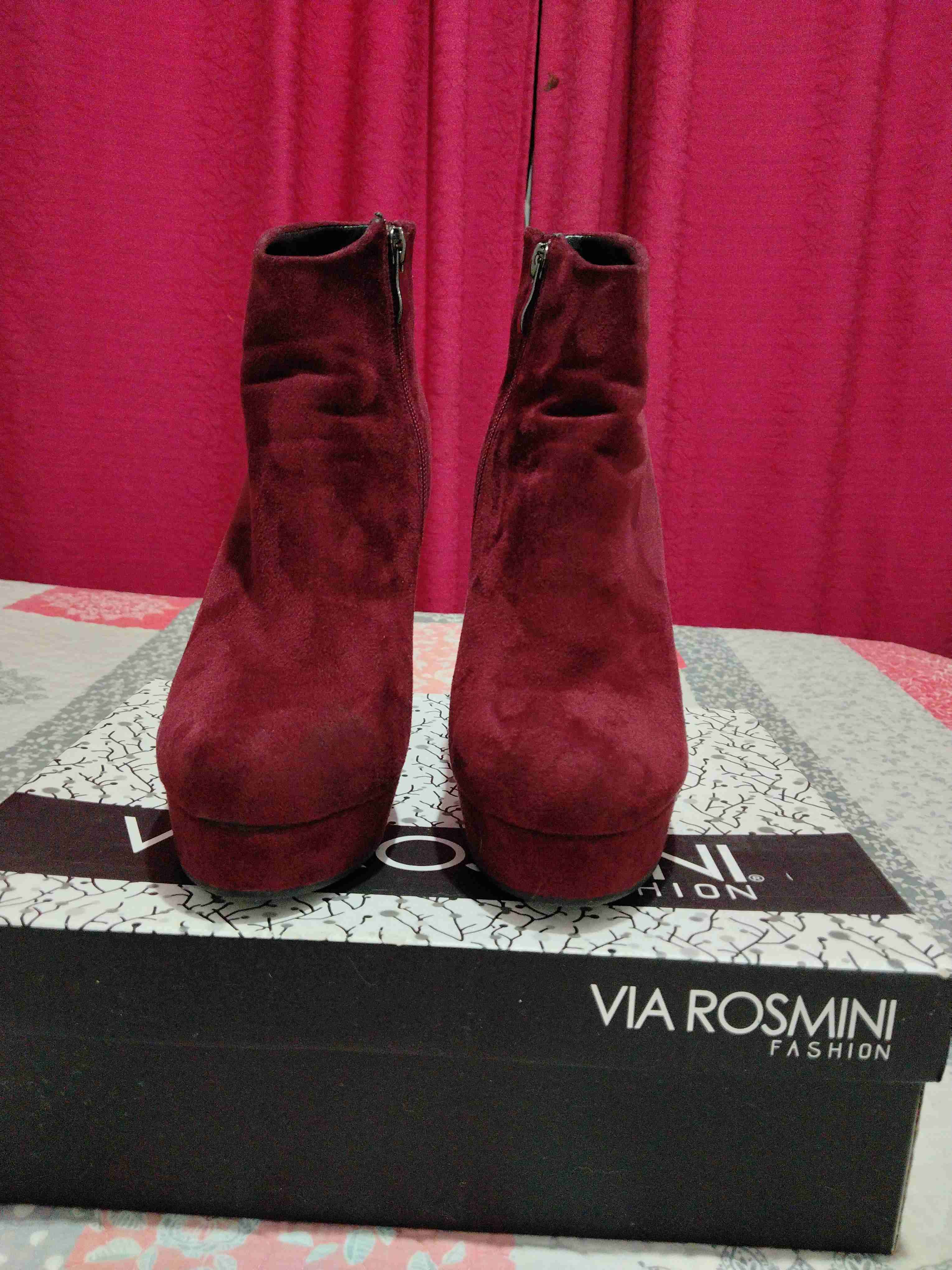 Botines Burgundy Via Rosmini - miniatura 1