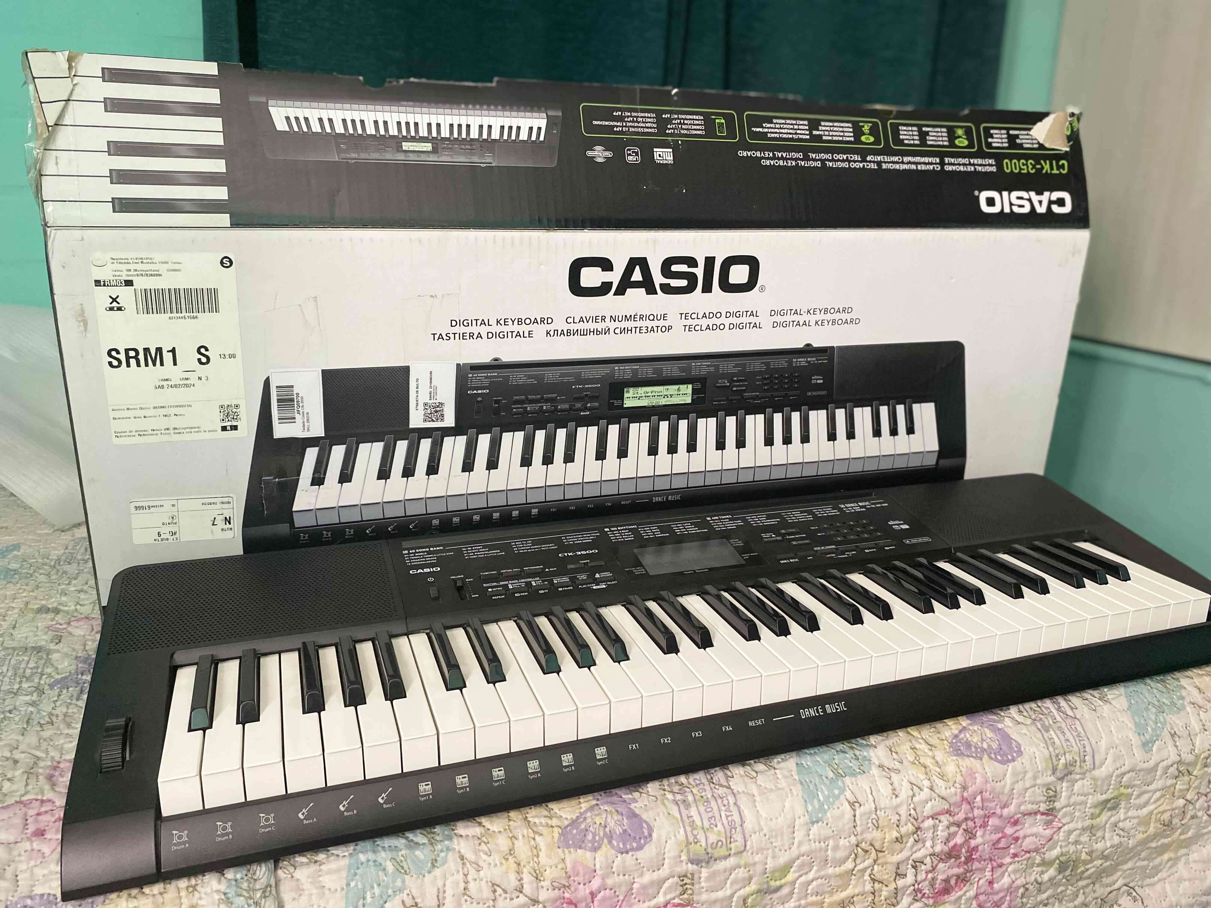 Teclado digital Casio CTK-3500 - miniatura 1