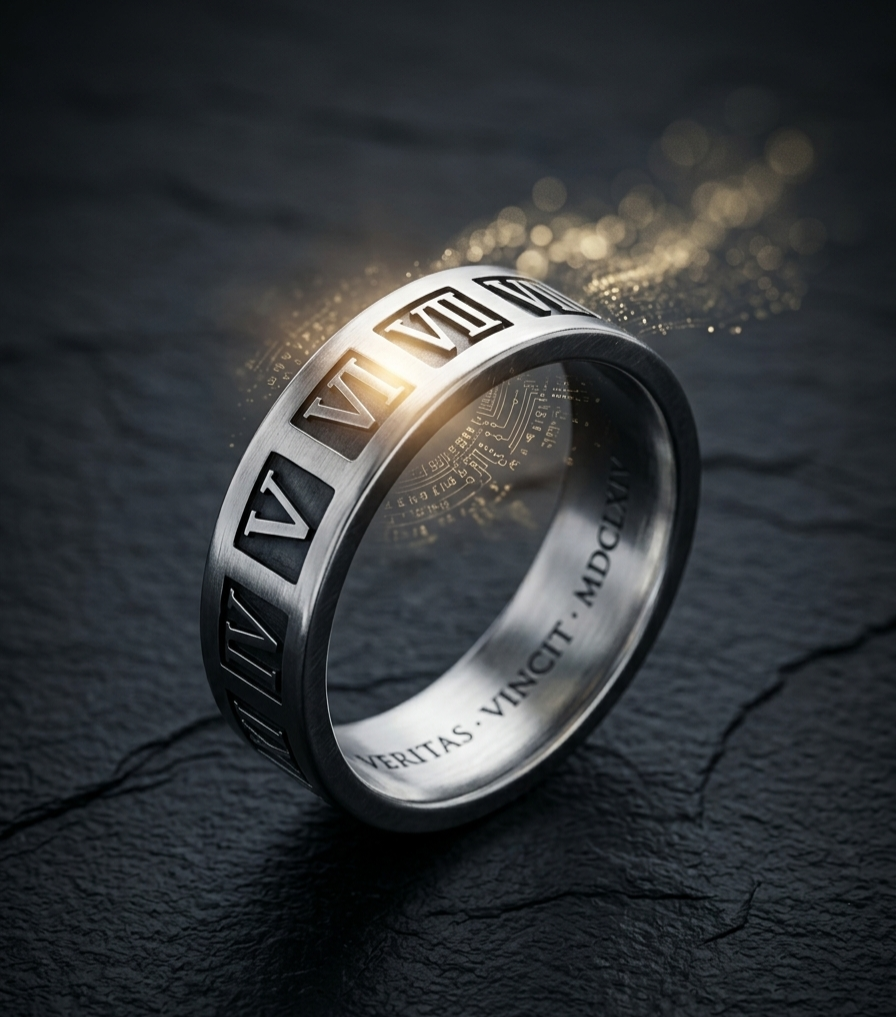 Anillo de acero romano - miniatura 1