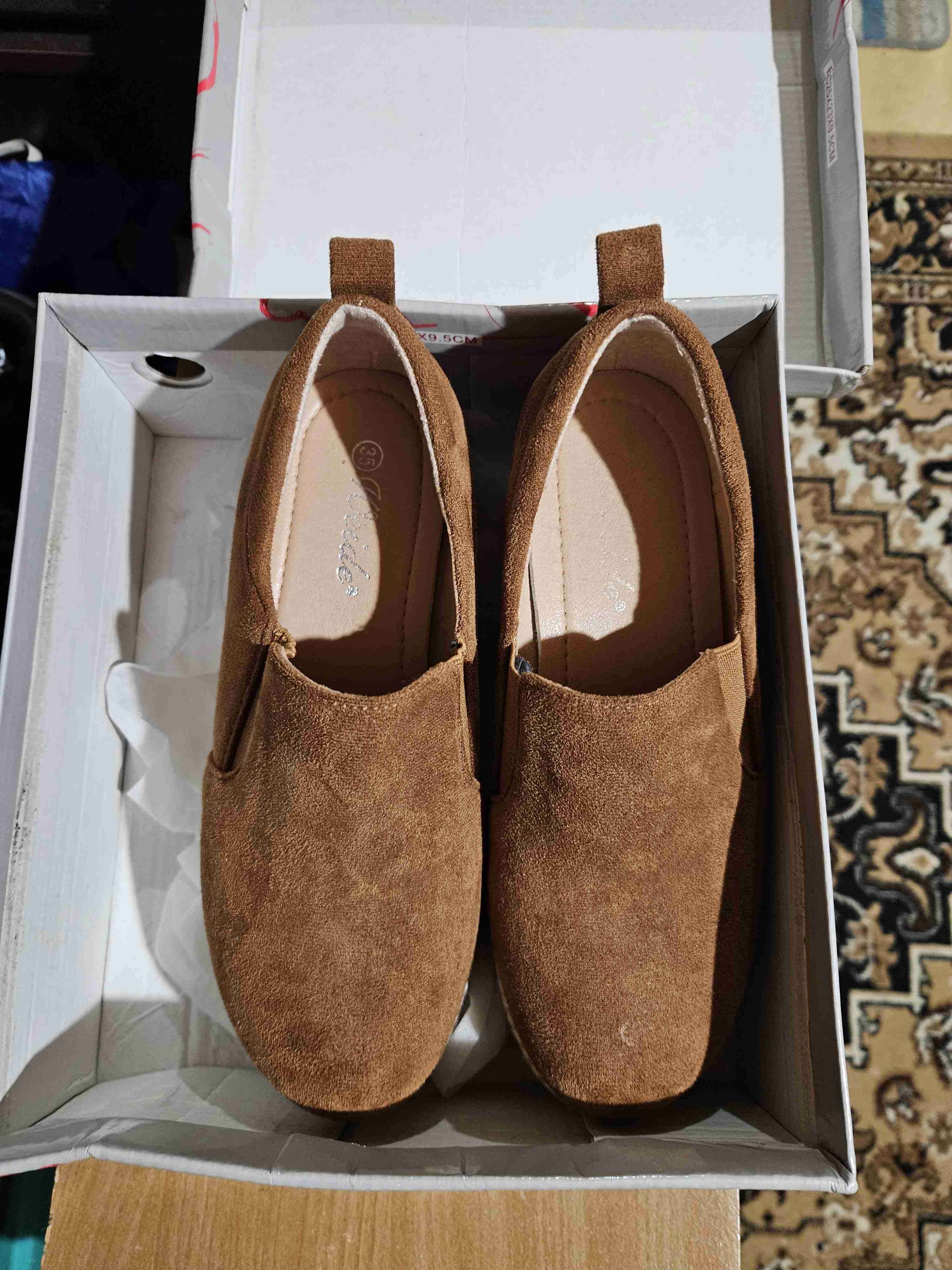 Zapatos 35 tacón ocre nuevos - 4