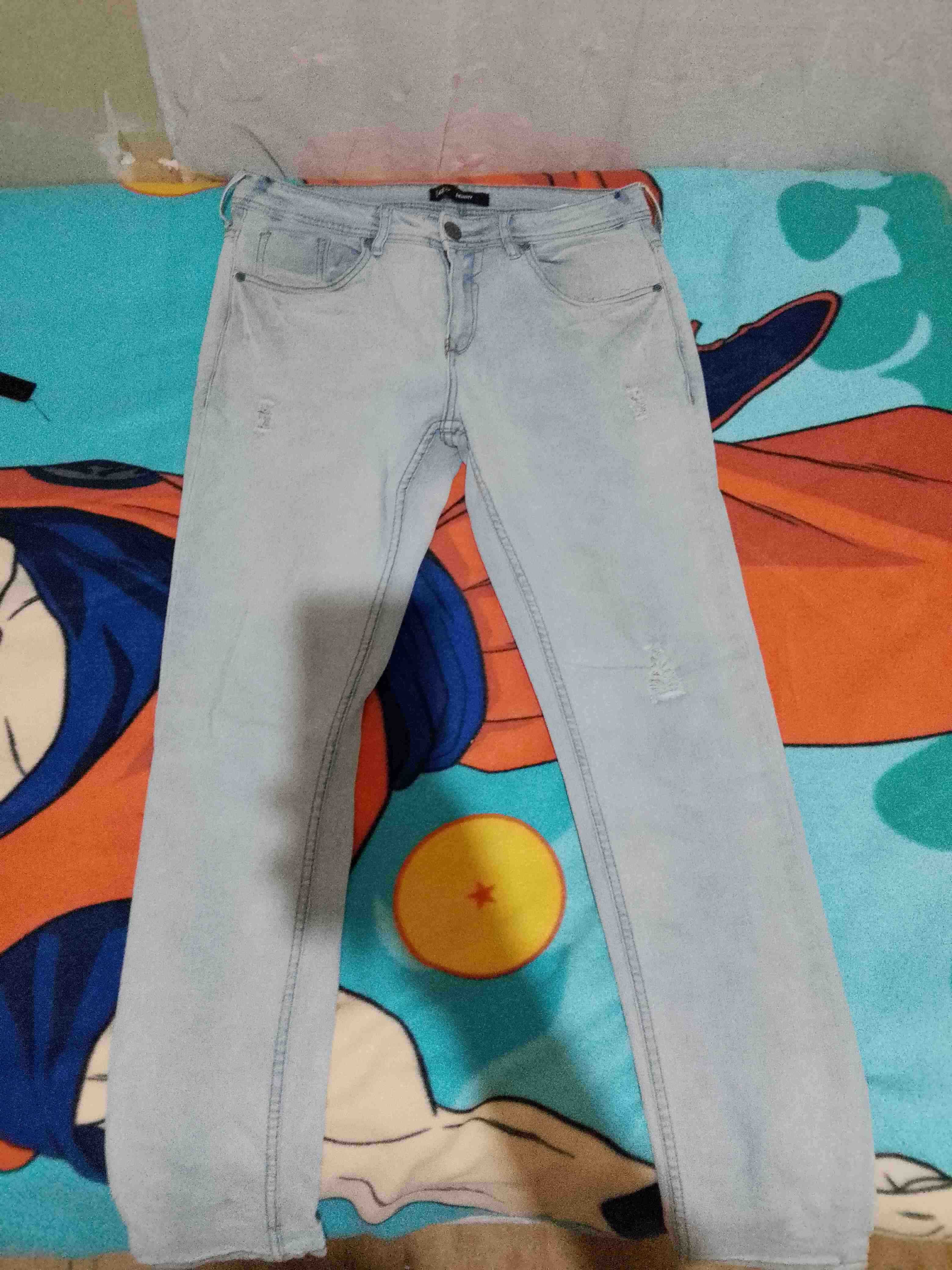 Jeans de mezclilla azul claro - 1