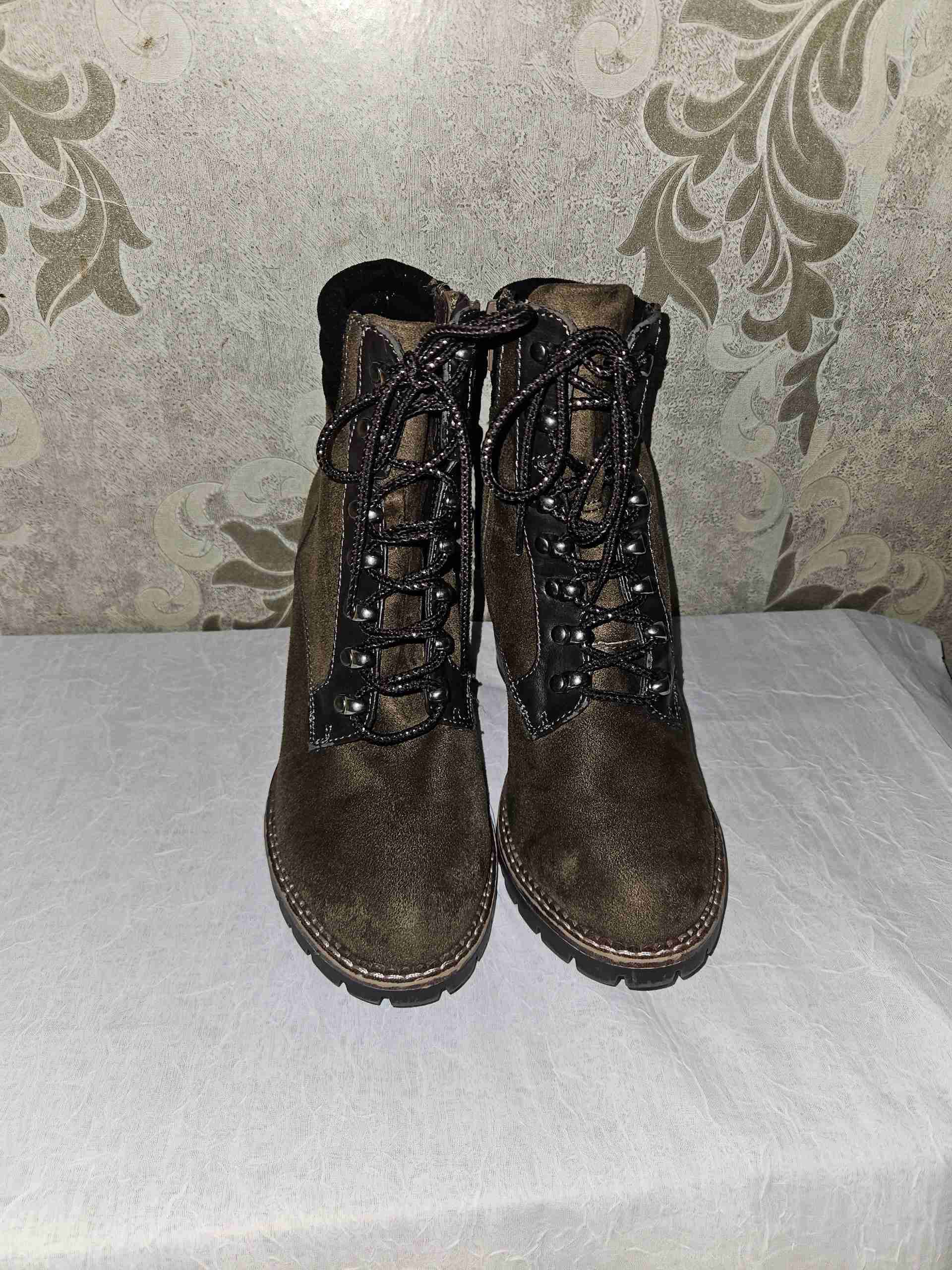 Botines 39 de tacón marrones - miniatura 3