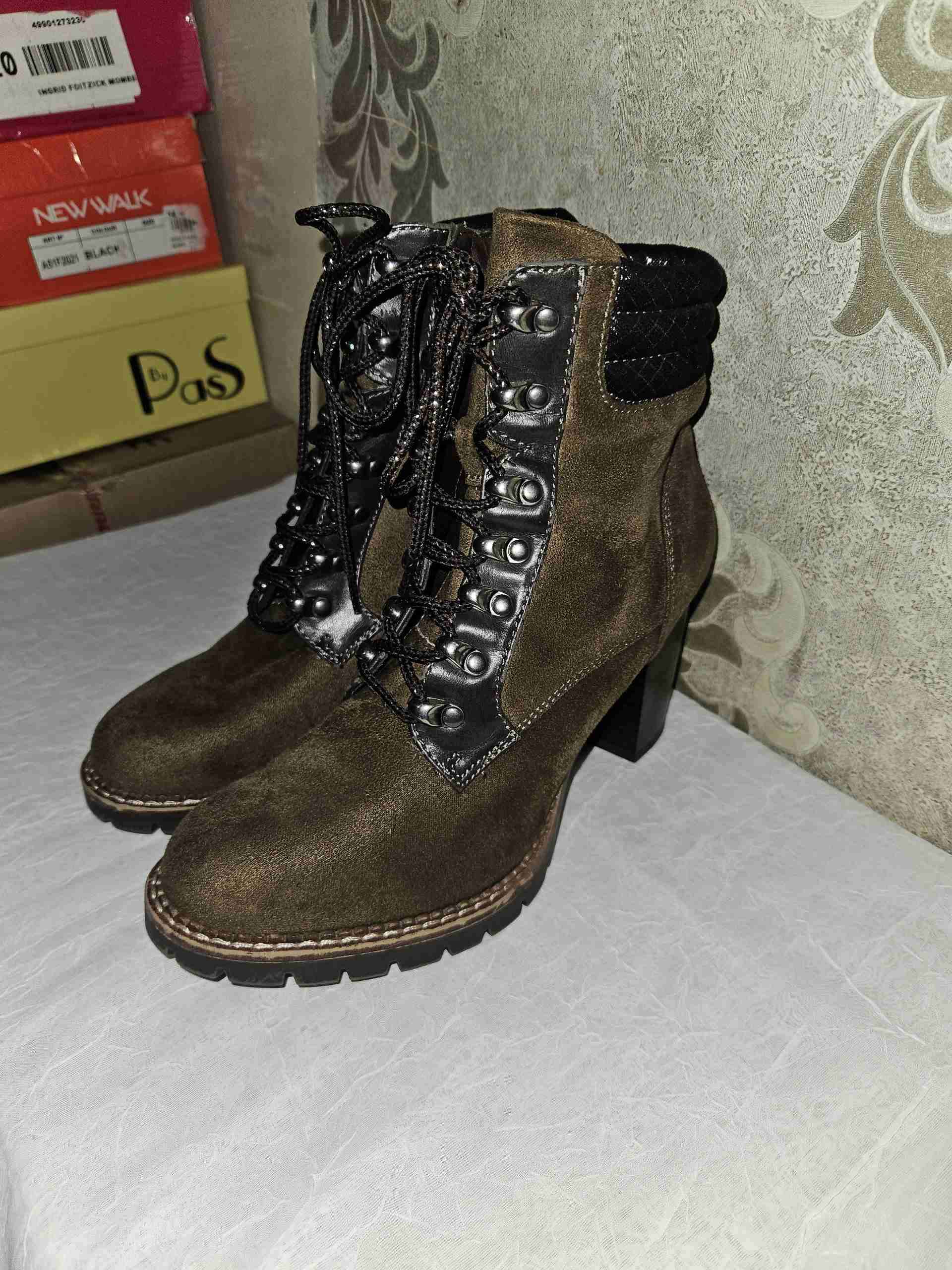 Botines 39 de tacón marrones - miniatura 5