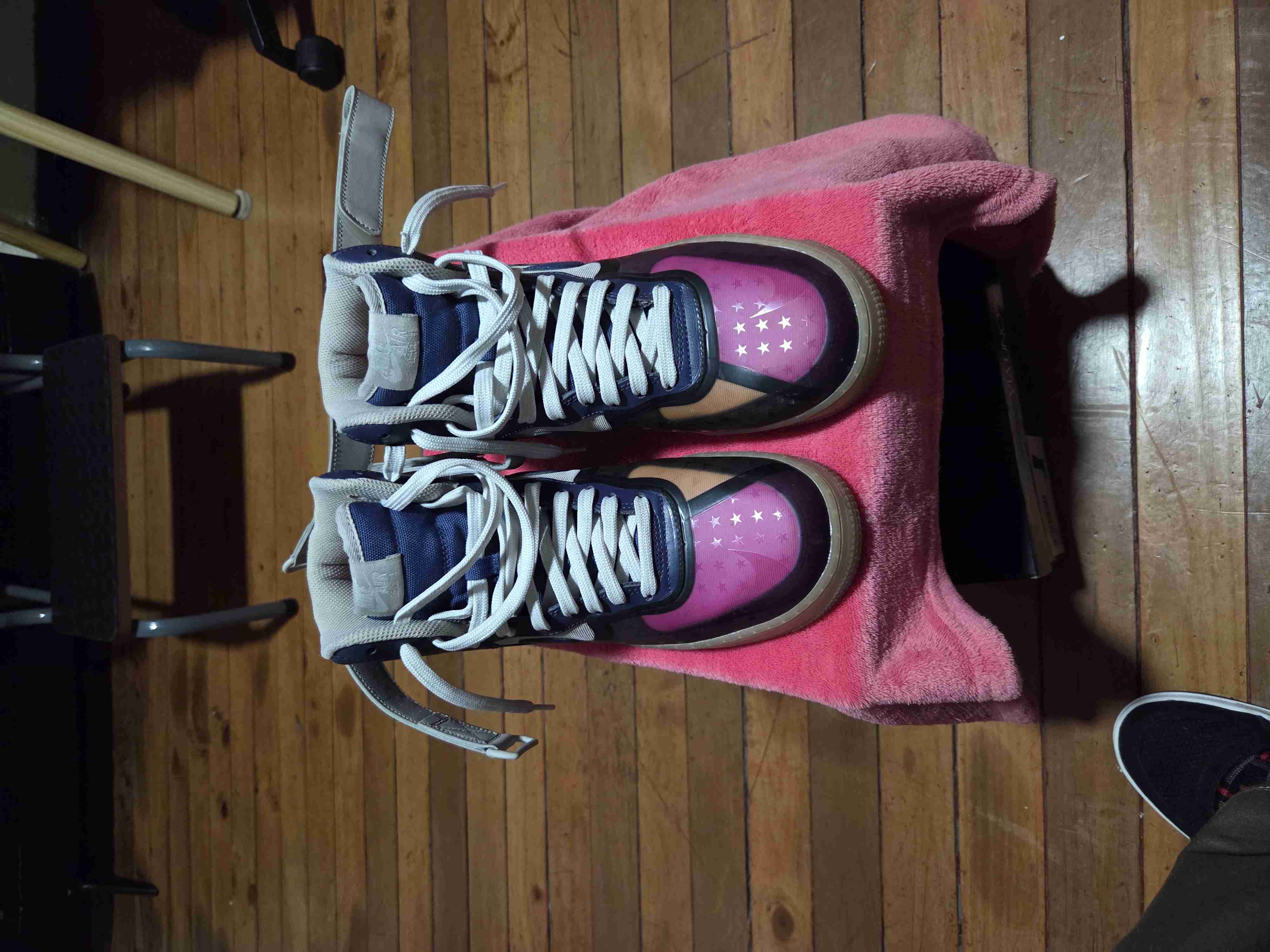 Nike Air Force 1 High '07 Premium Thunder Blue Pin - 1