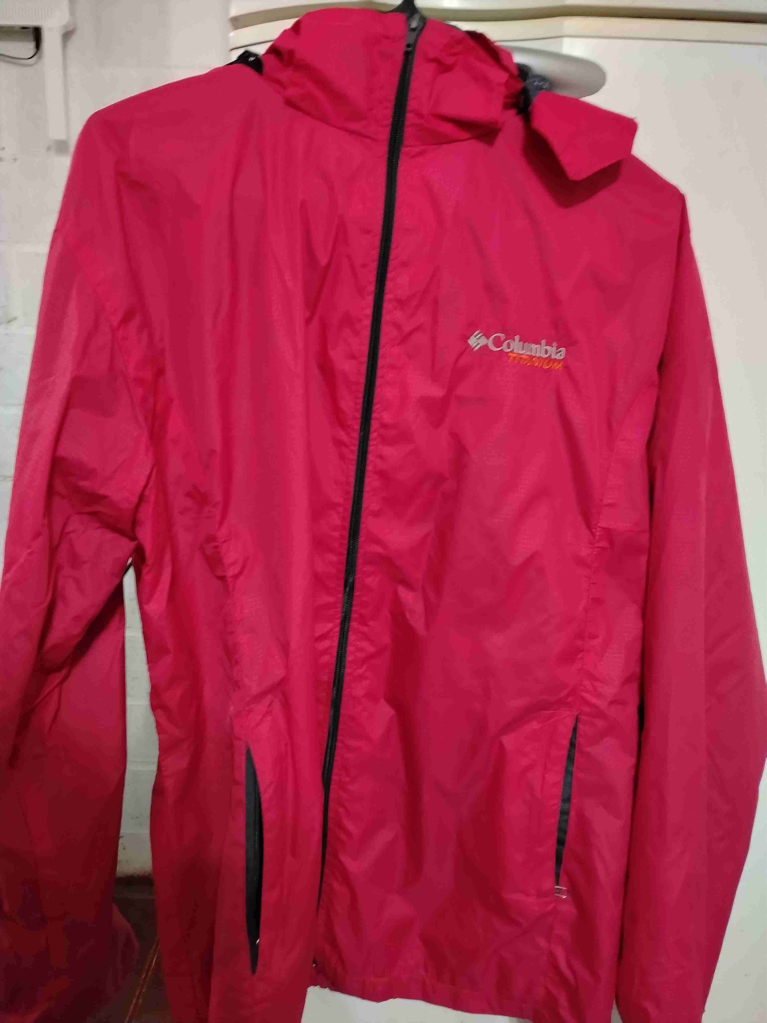 Chaqueta impermeable Columbia roja - miniatura 1