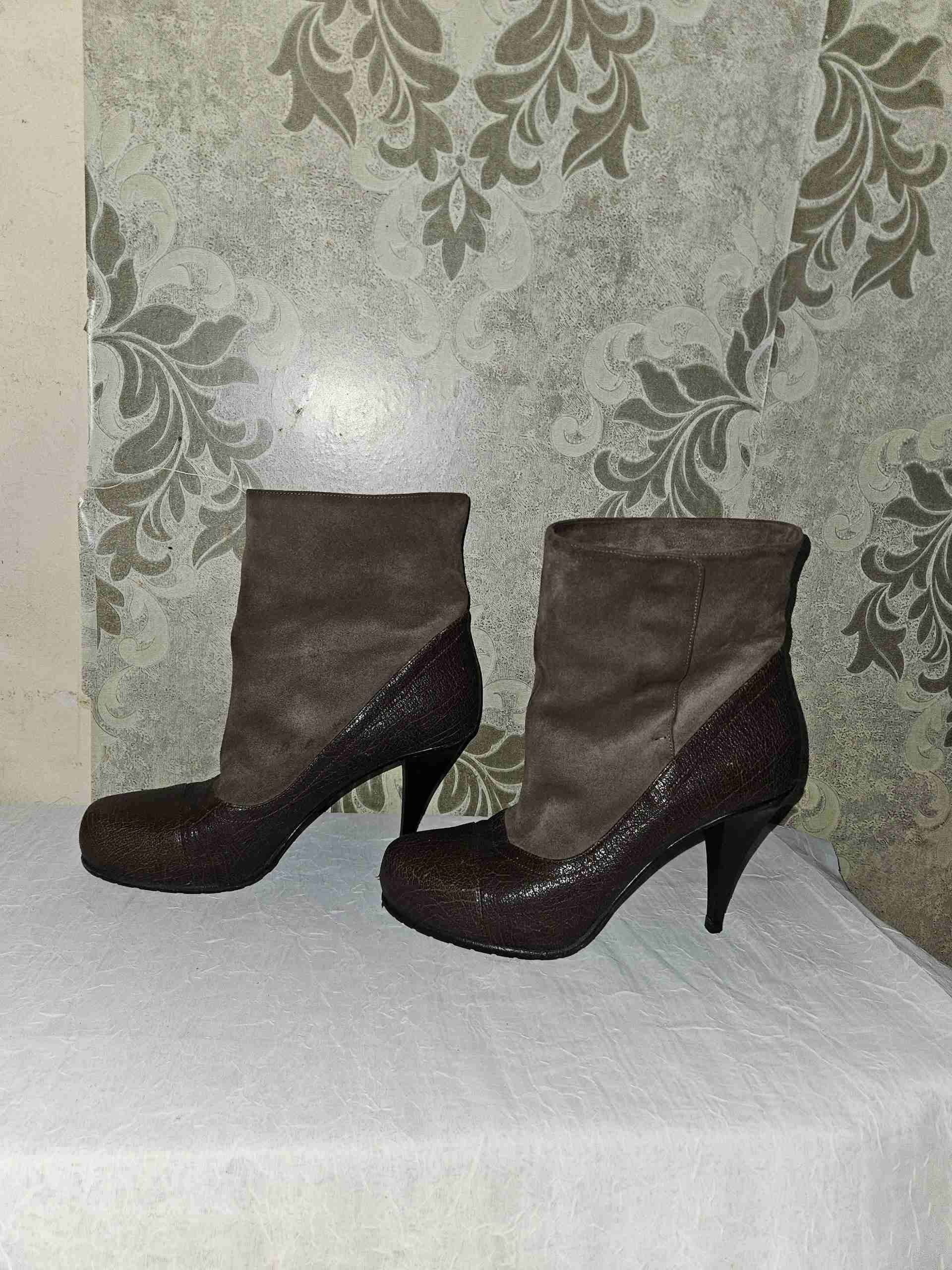 Botines 39 de cuero marrón - miniatura 2