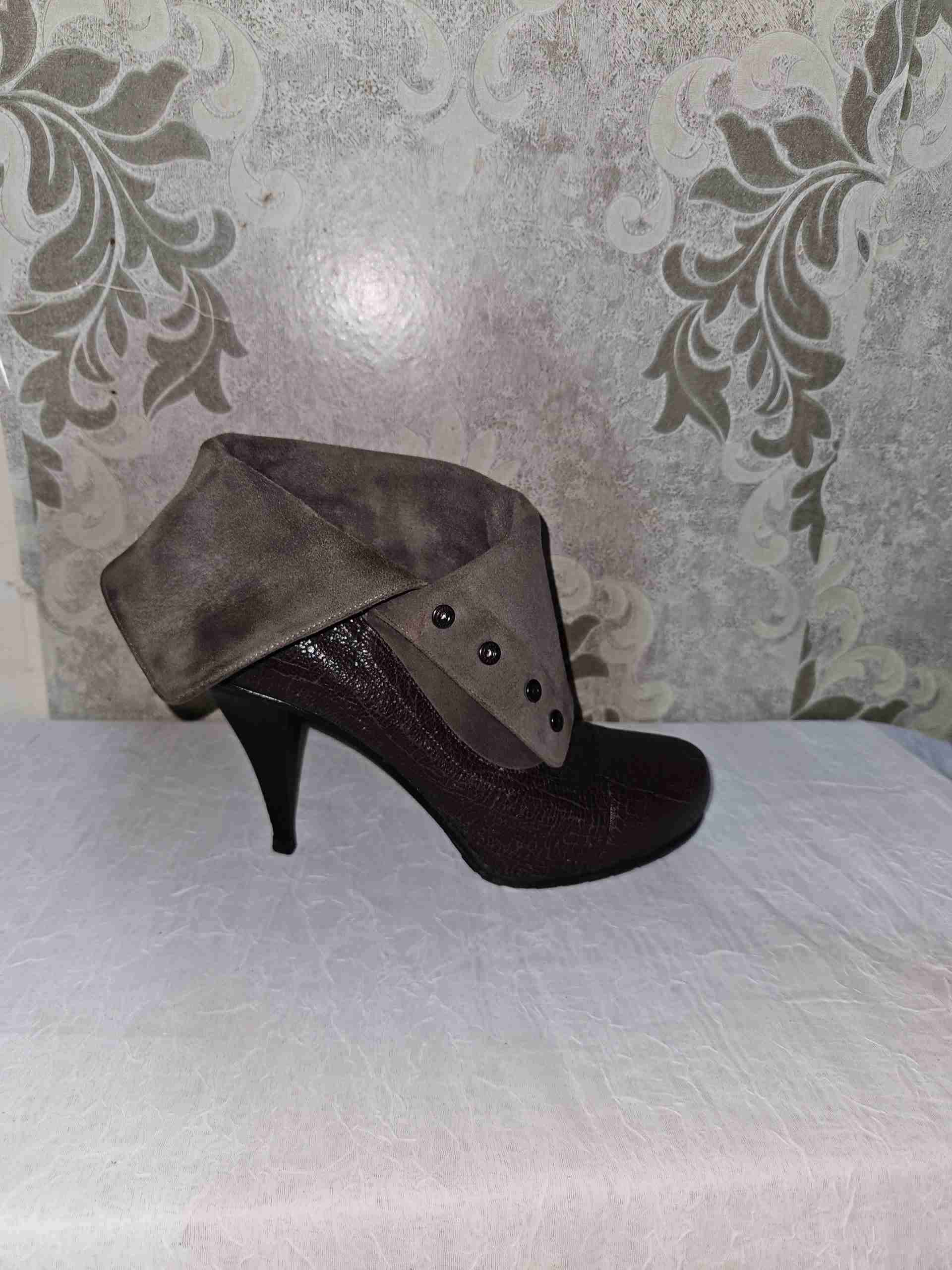 Botines 39 de cuero marrón - miniatura 3