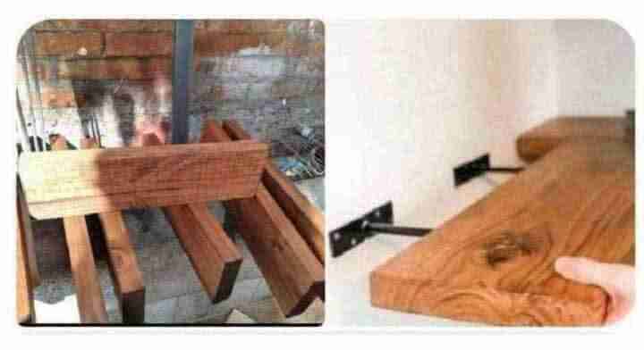 Estantes flotantes de madera - 1