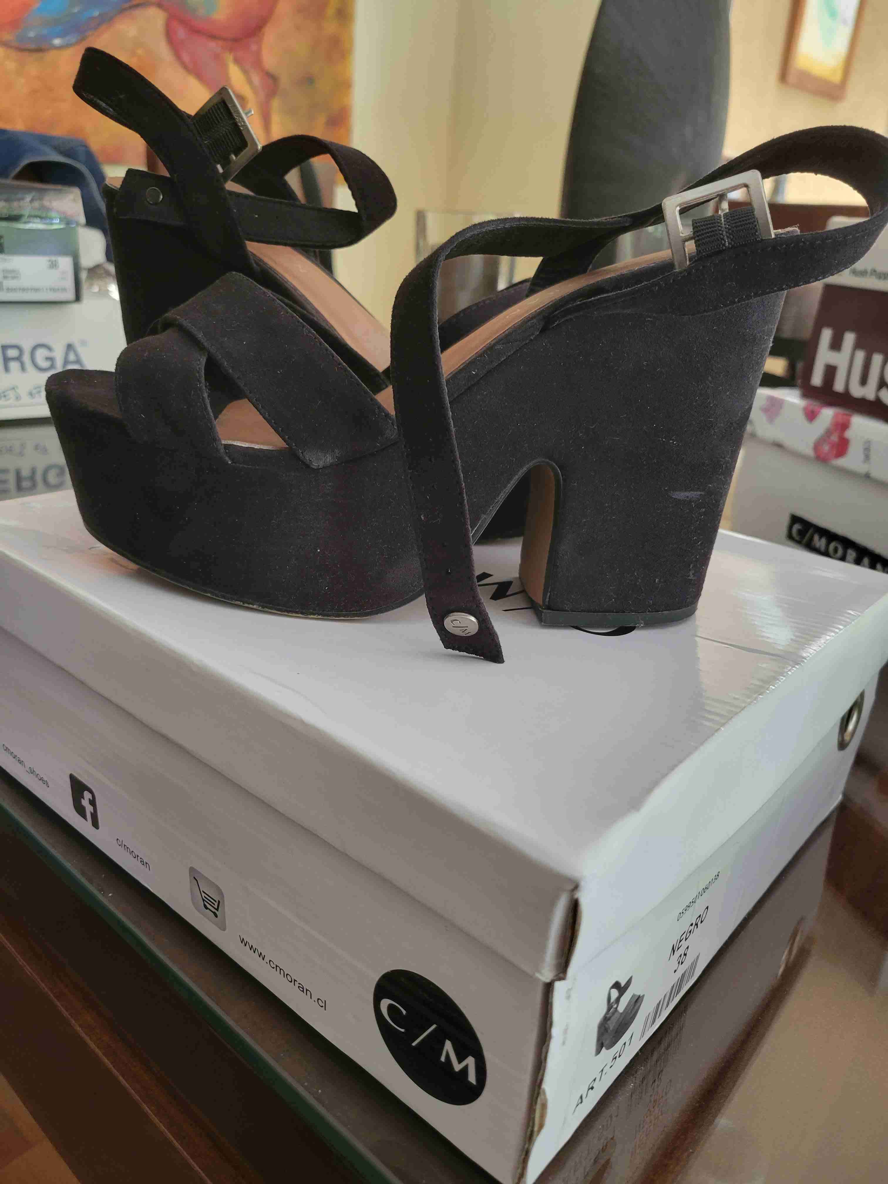 Sandalias negras de plataforma C/M - miniatura 2