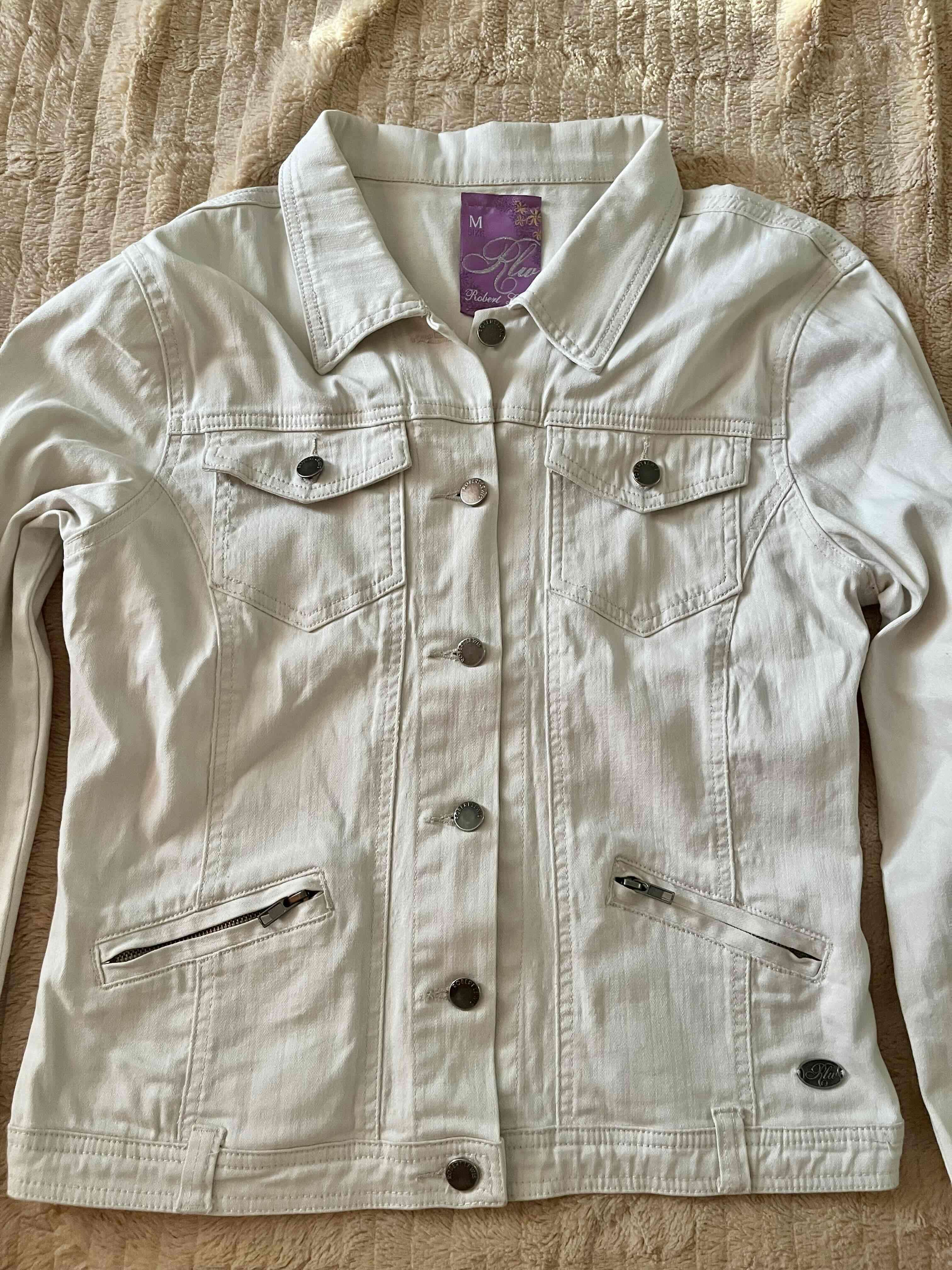 Chaqueta blanca de mezclilla - 2