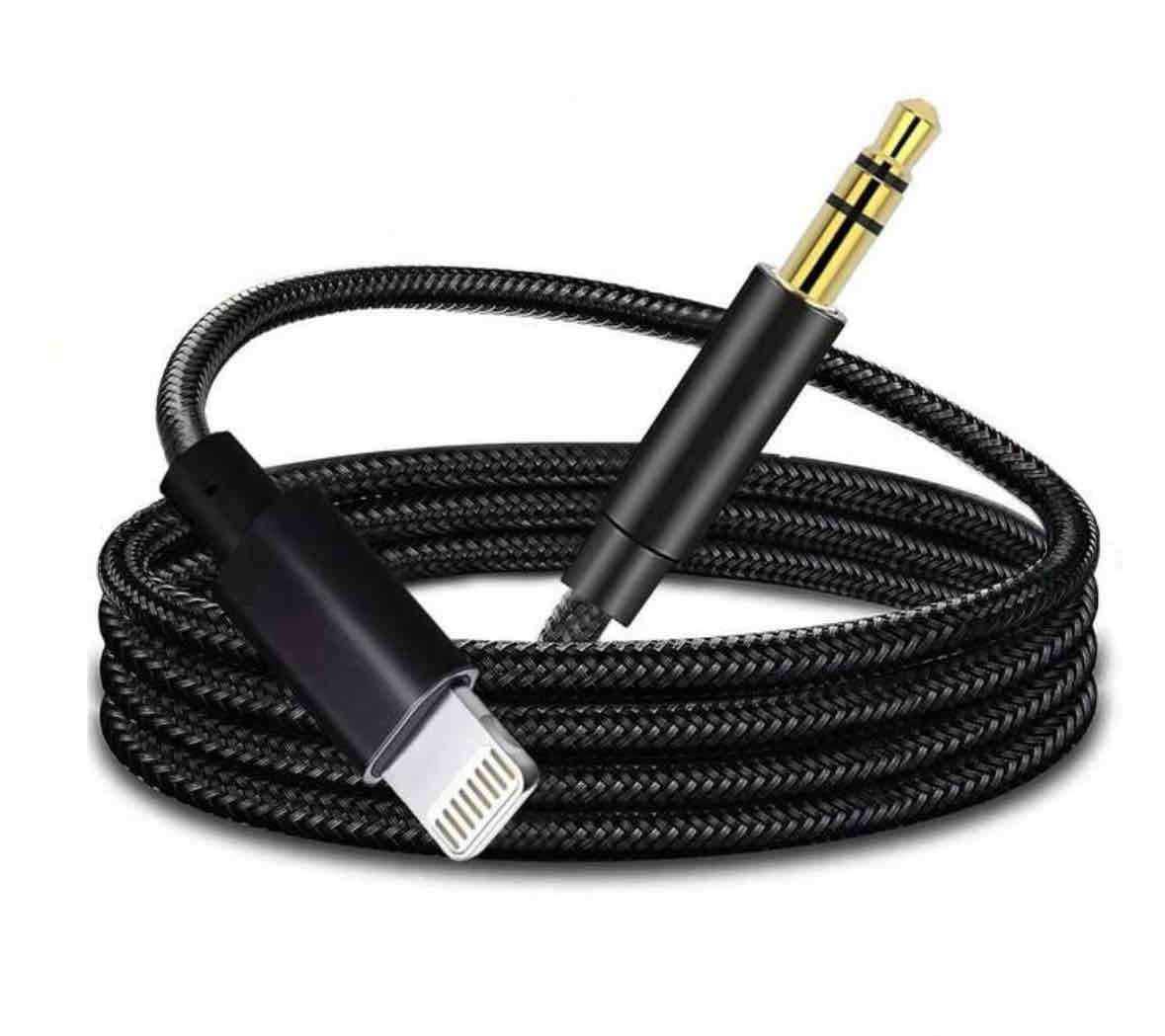 Cable auxiliar trenzado negro - 1
