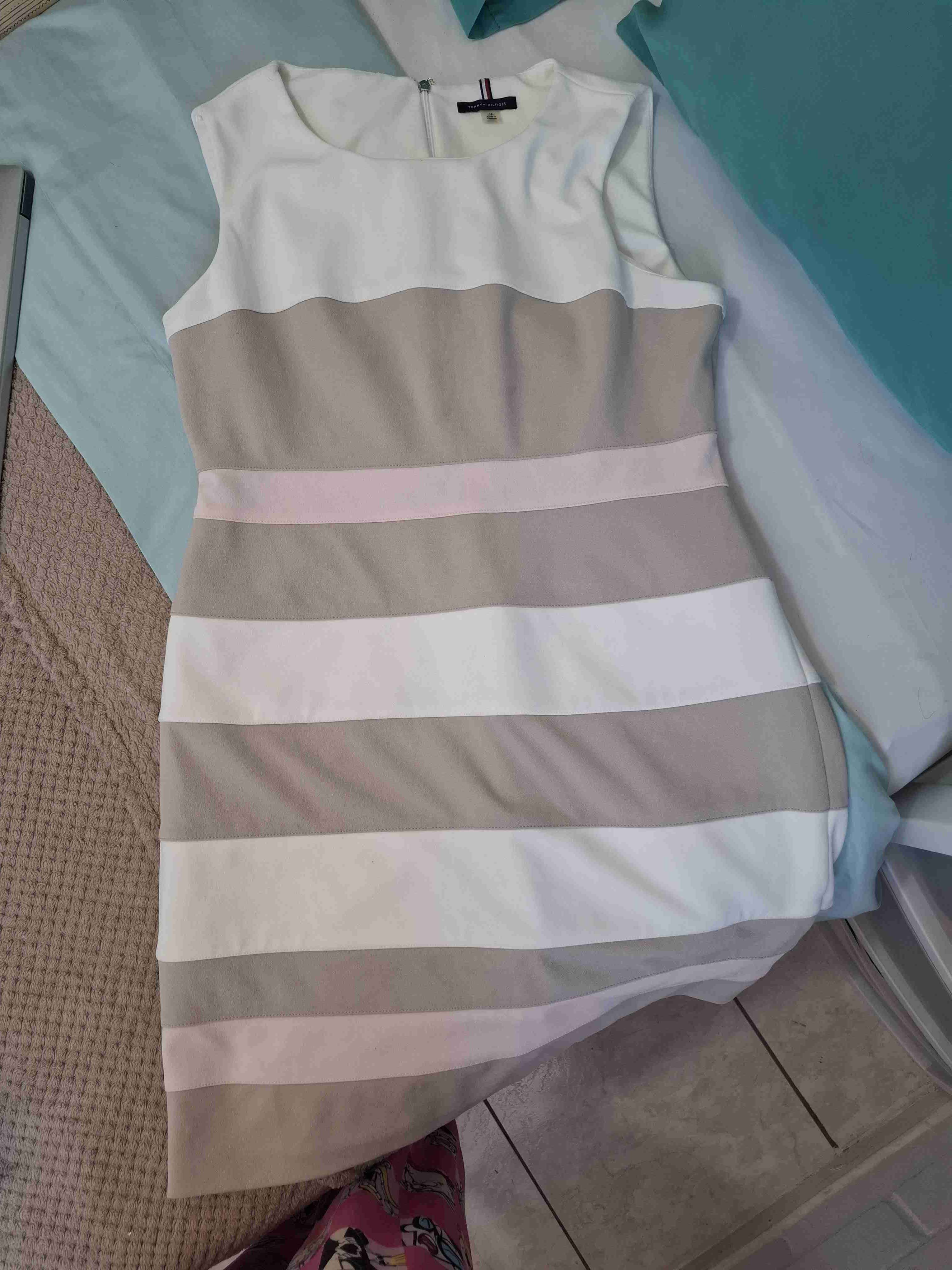 Vestido a rayas multicolor - miniatura 1