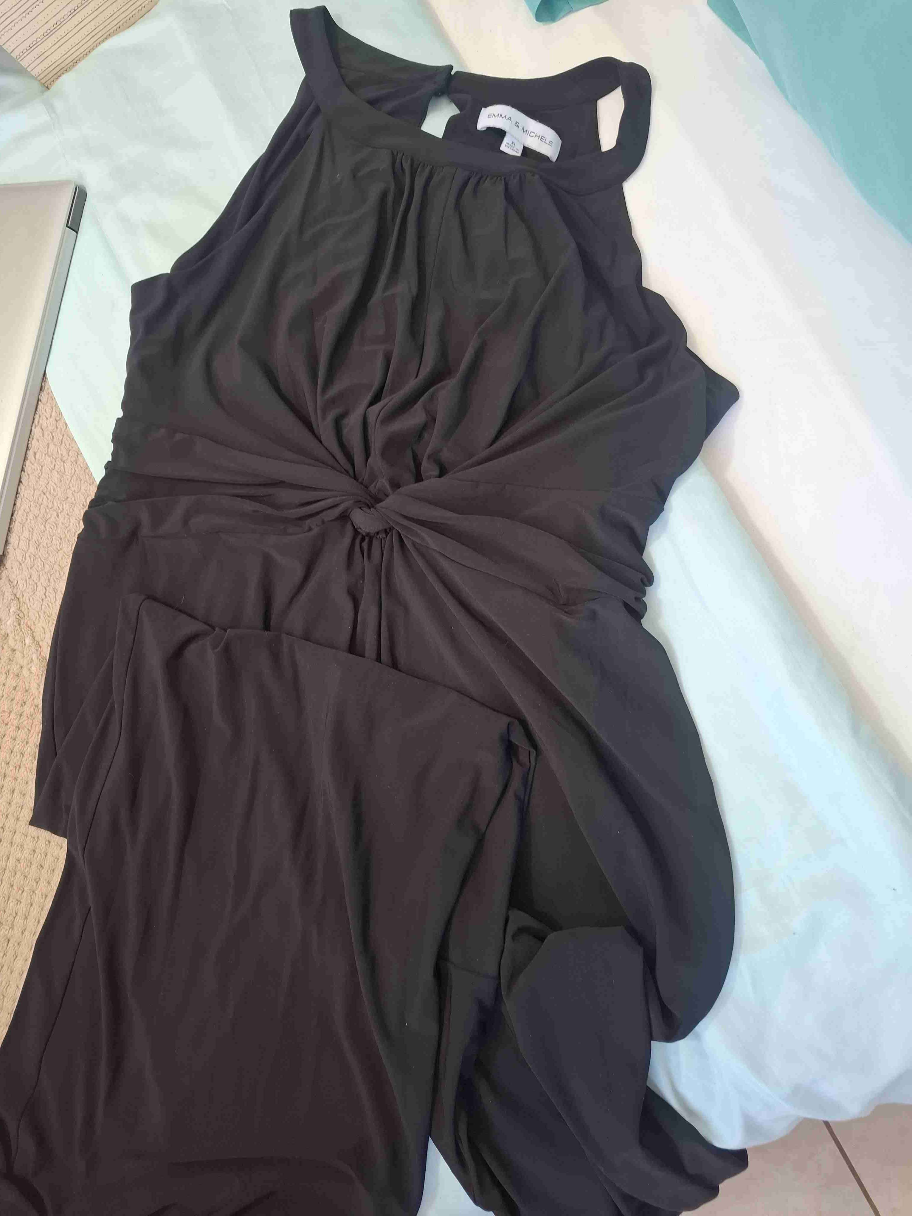 Enterito largo negro elegante - 2