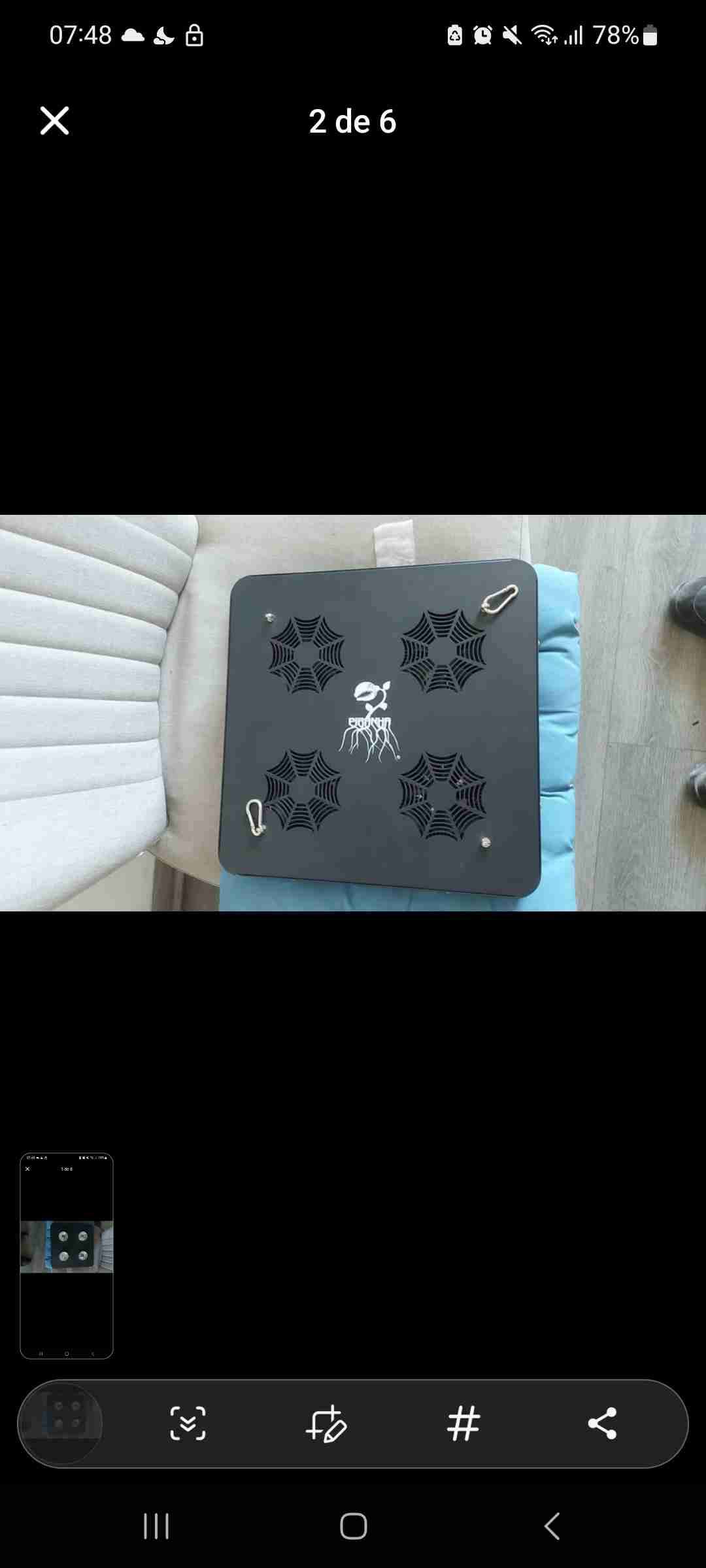 Luzled piranha negro para cultivo indoor - miniatura 1