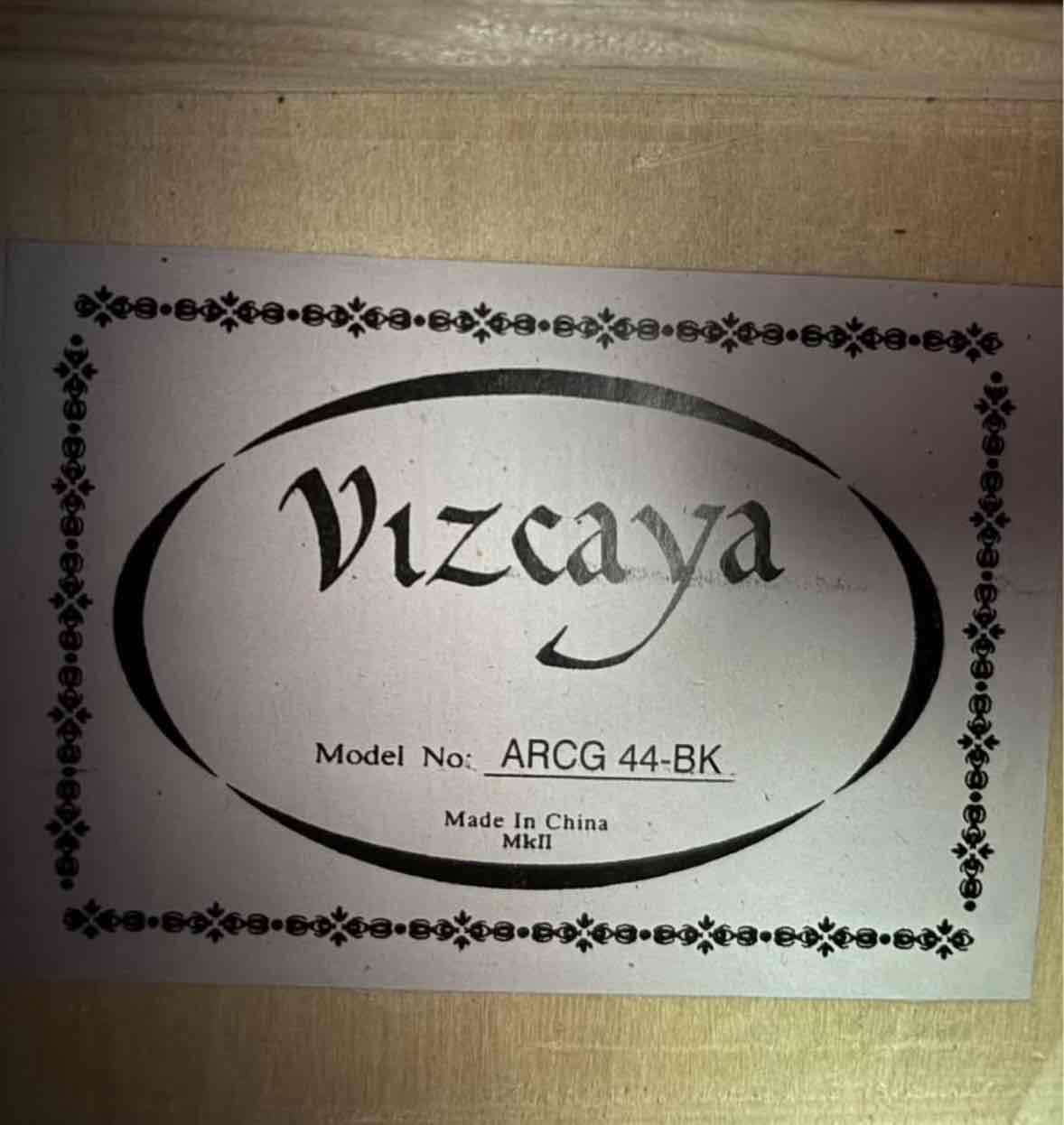 Guitarra acústica negra Vizcaya - miniatura 4