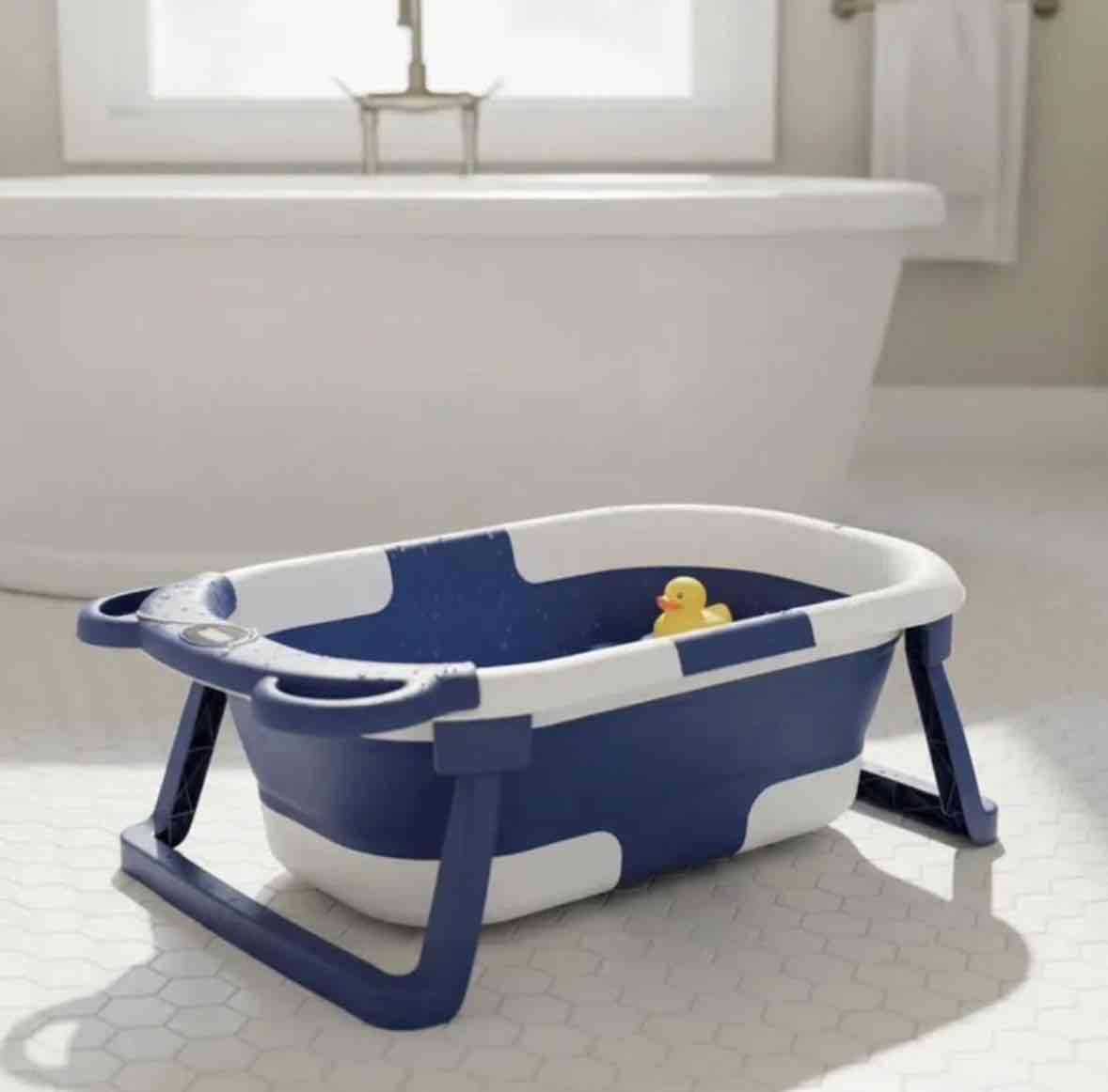 Tina de baño plegable azul - 2