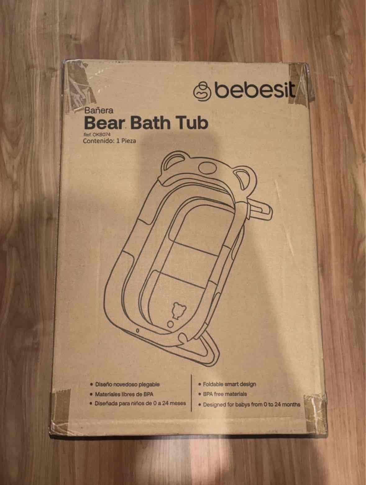 Tina de baño plegable azul - 3