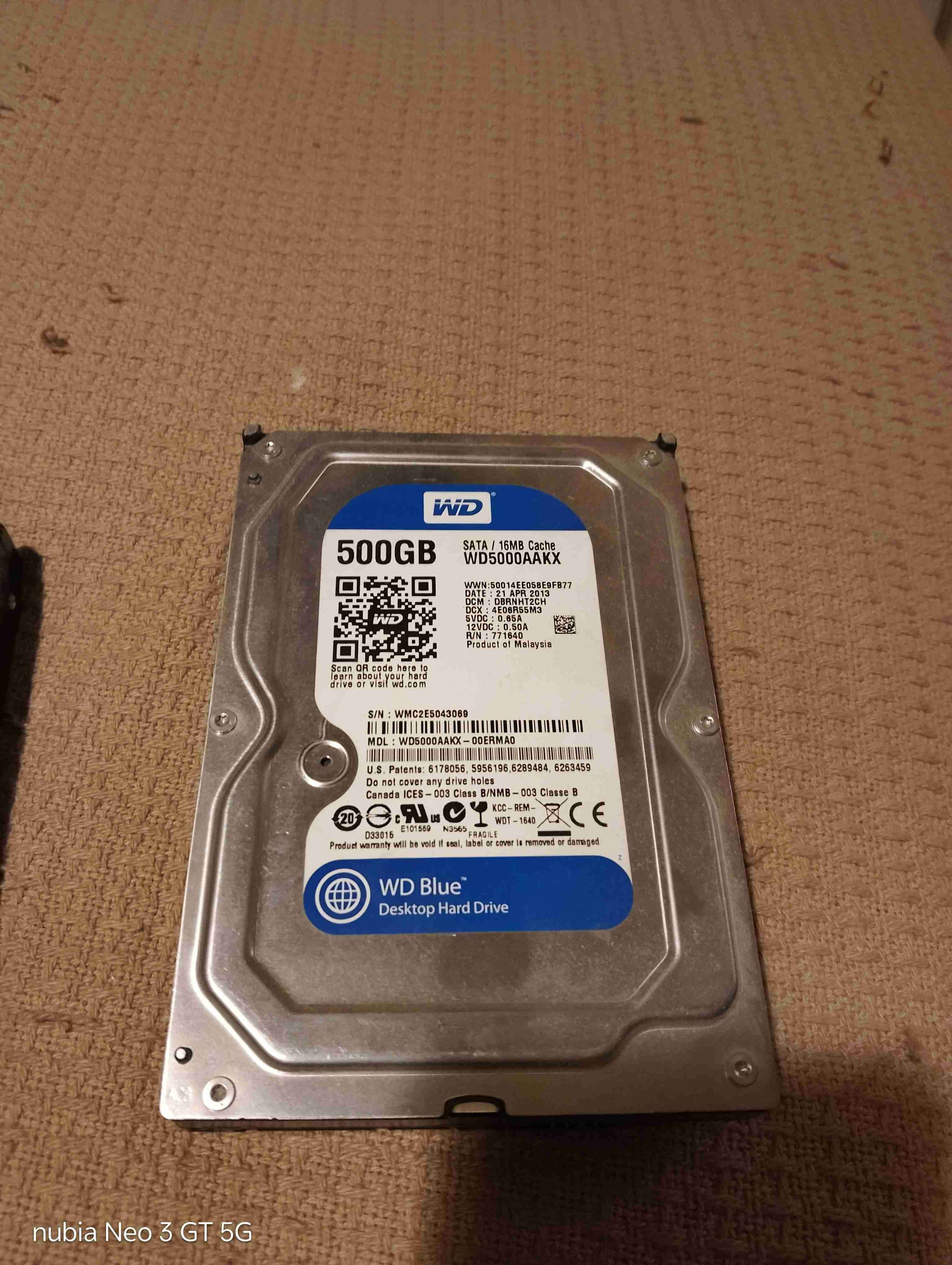 Disco duro Toshiba 500GB - 2