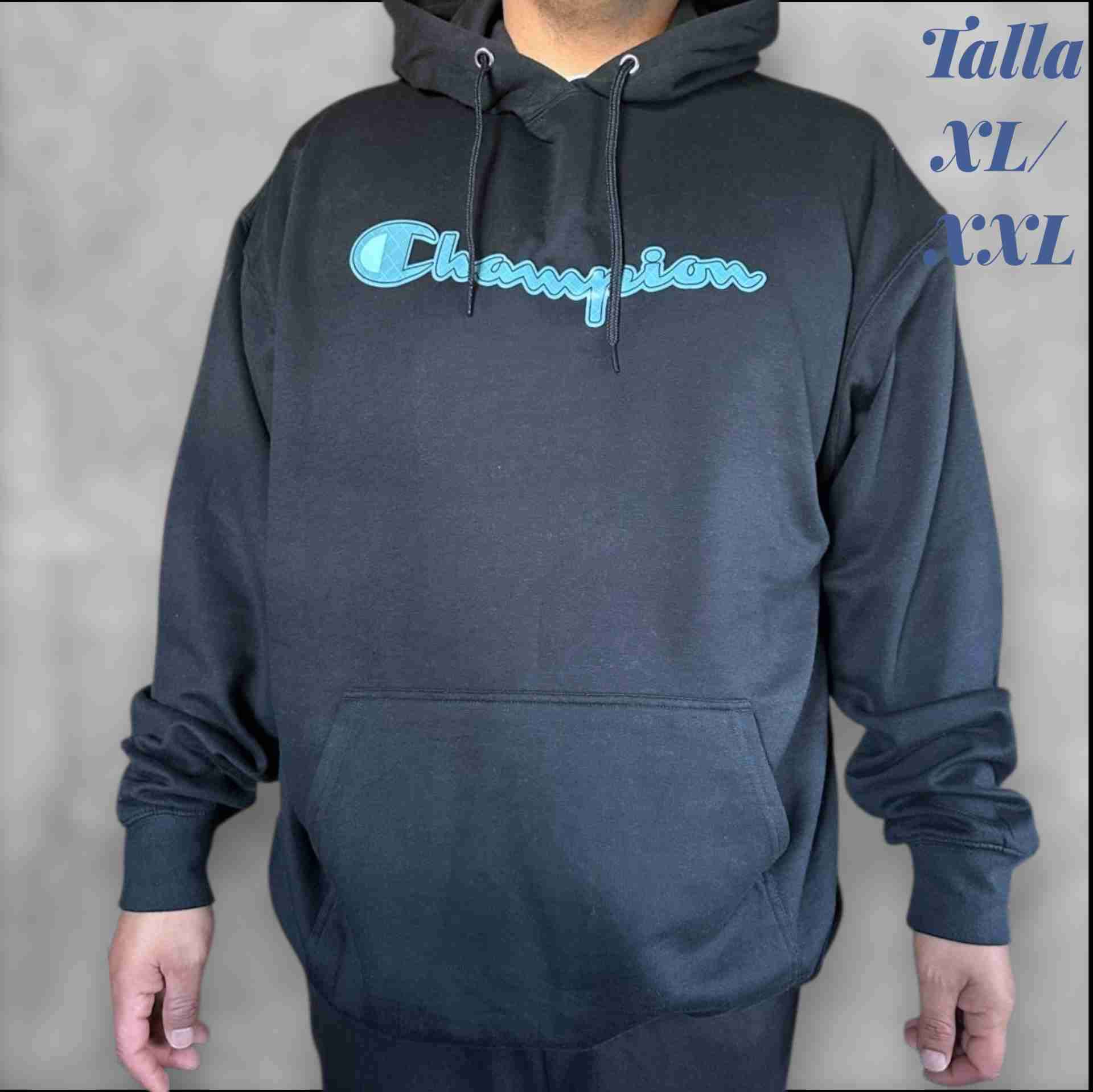 Polerón negro Champion hombre