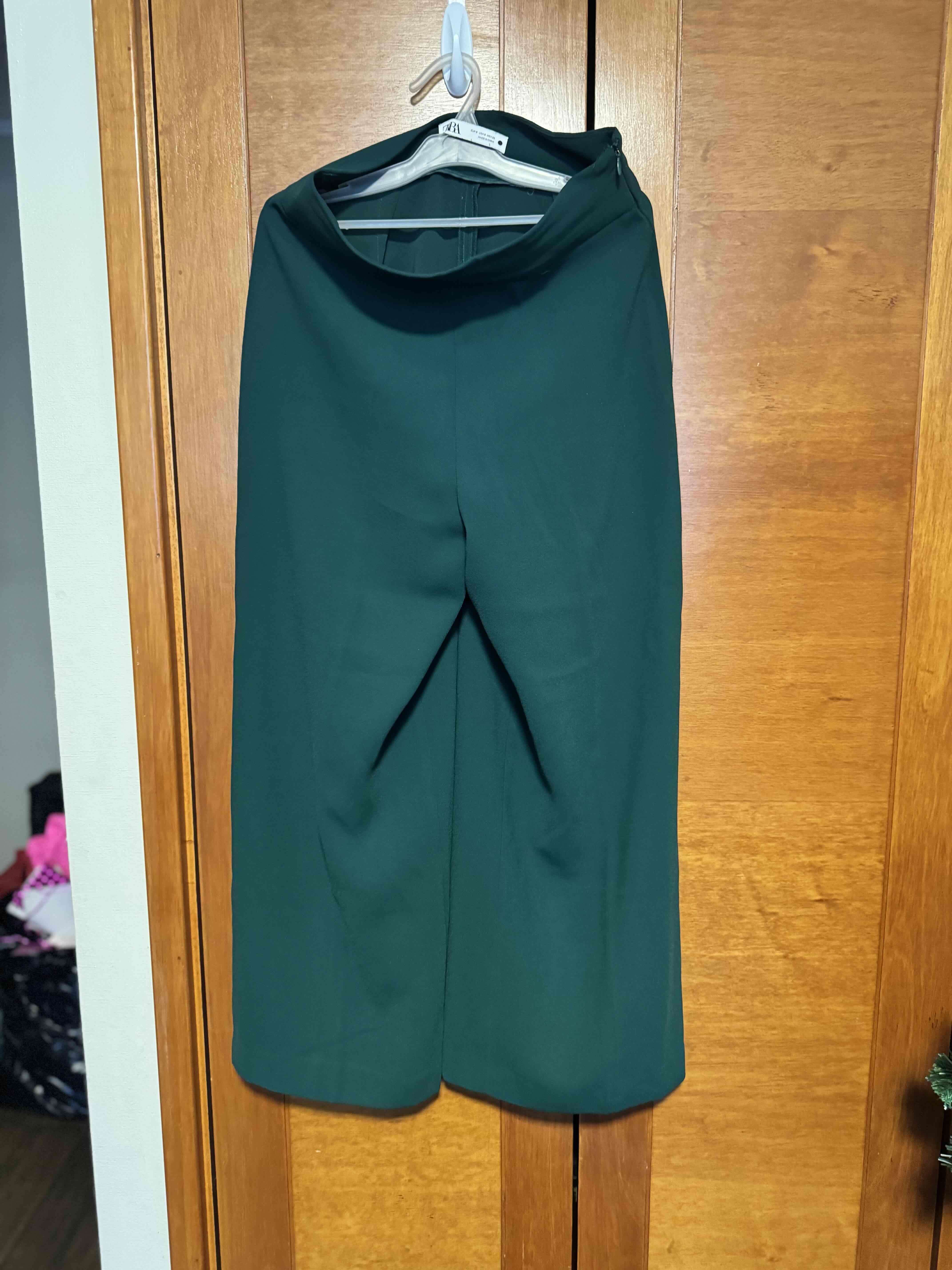 Pantalón verde de vestir (Zara) - miniatura 2