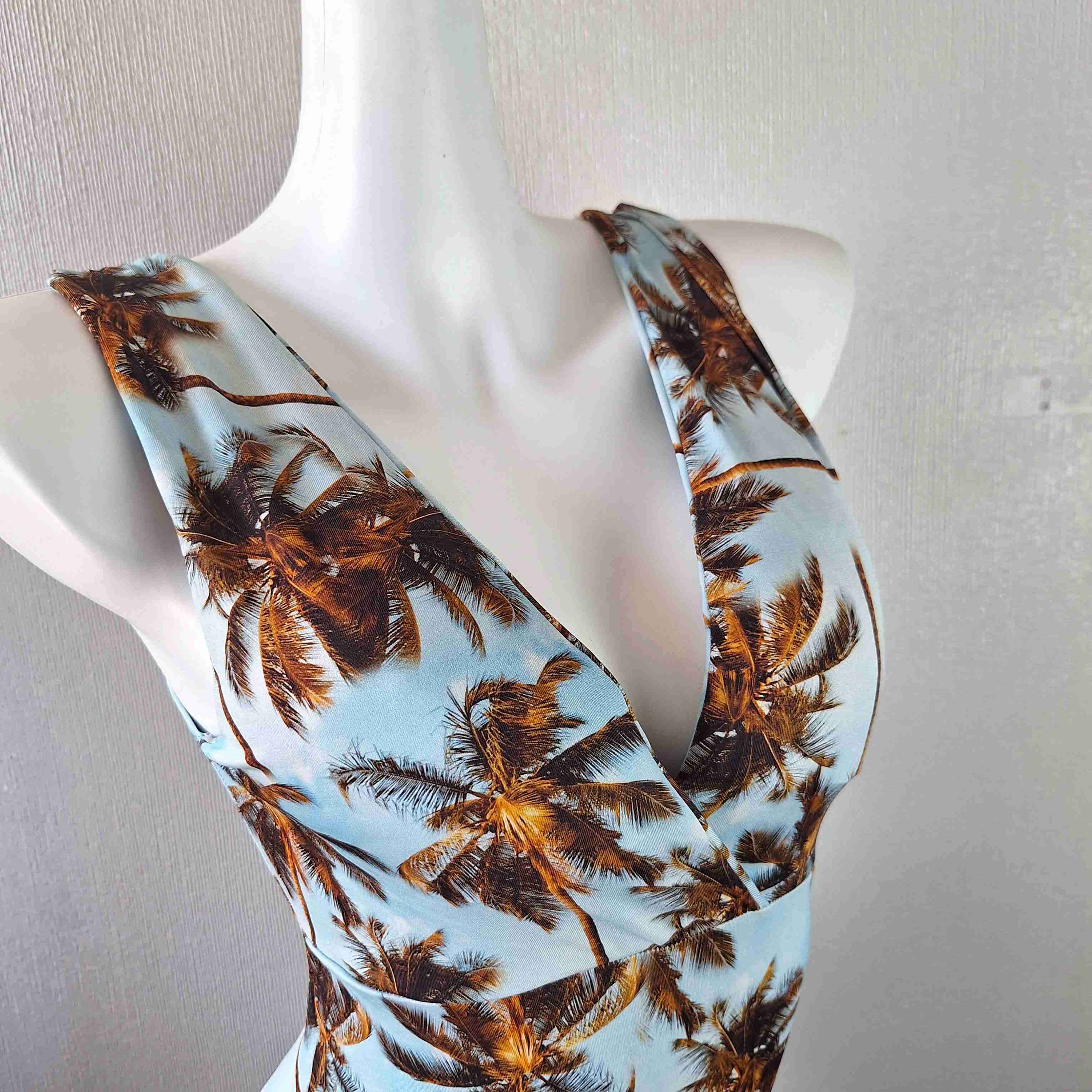 Body lycra/algodón diseño palmeras. Brasileño - miniatura 2