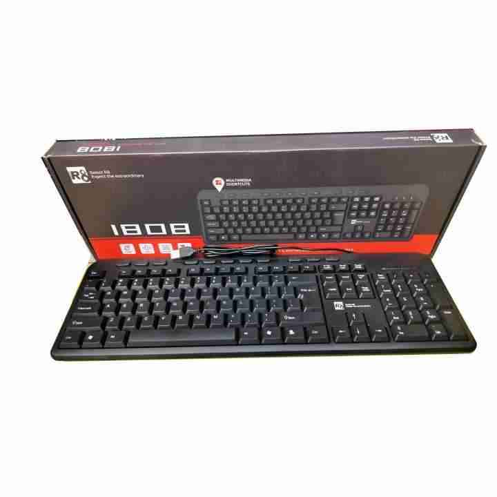 Teclado USB negro R8 1808 - miniatura 1