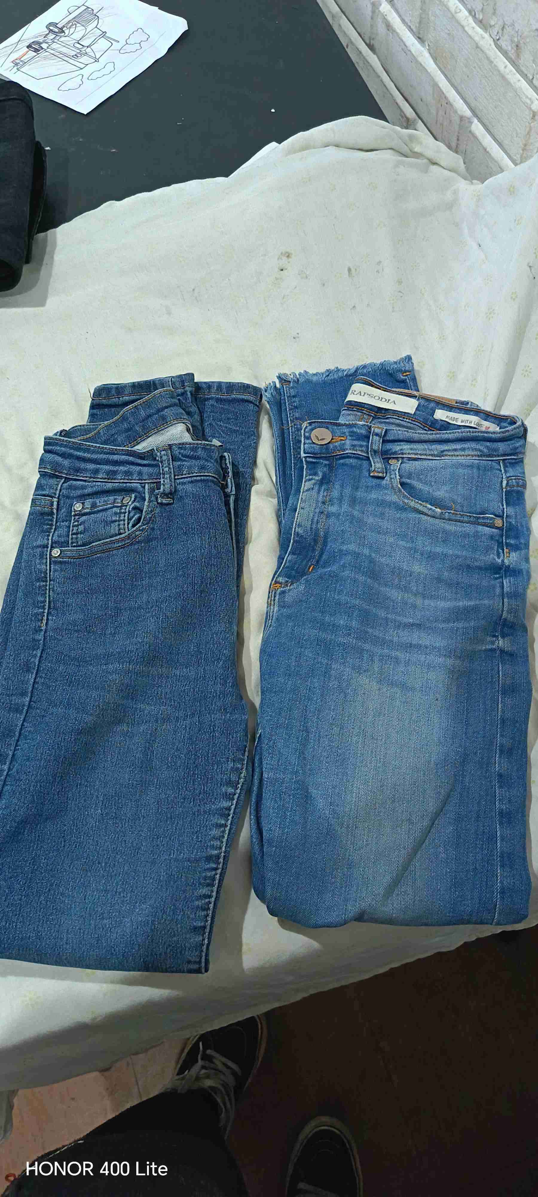 Jeans negros de mezclilla - 2