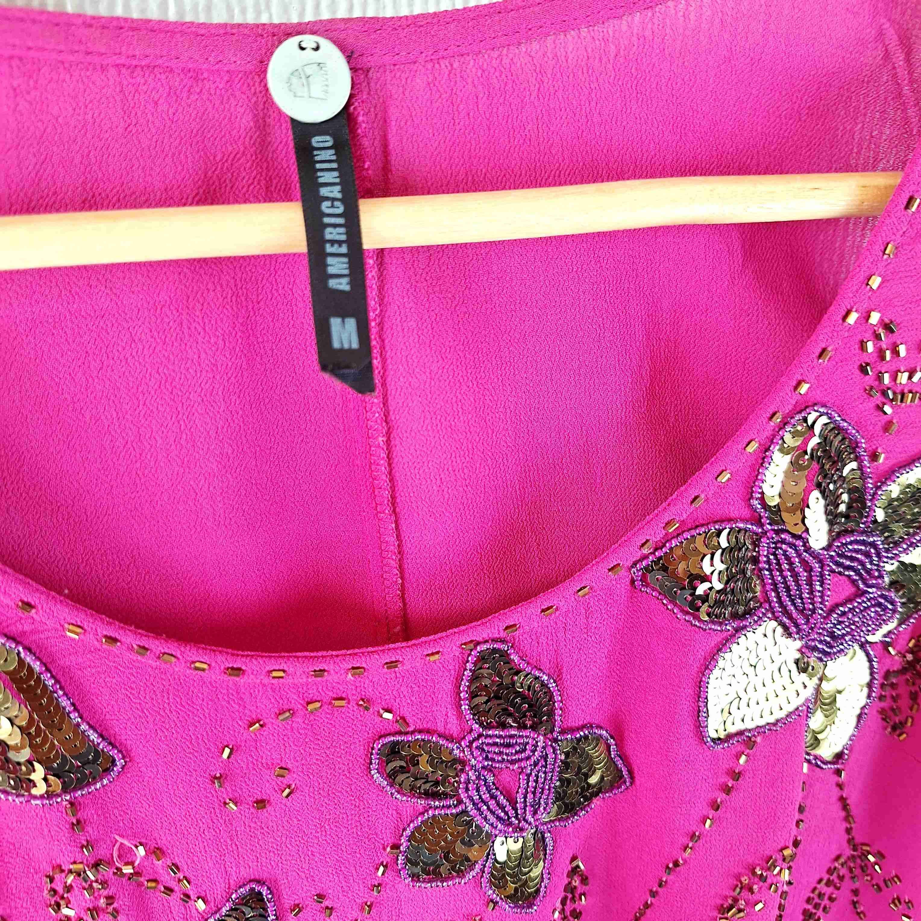 Blusa Americanino rosada con lentejuelas - miniatura 2