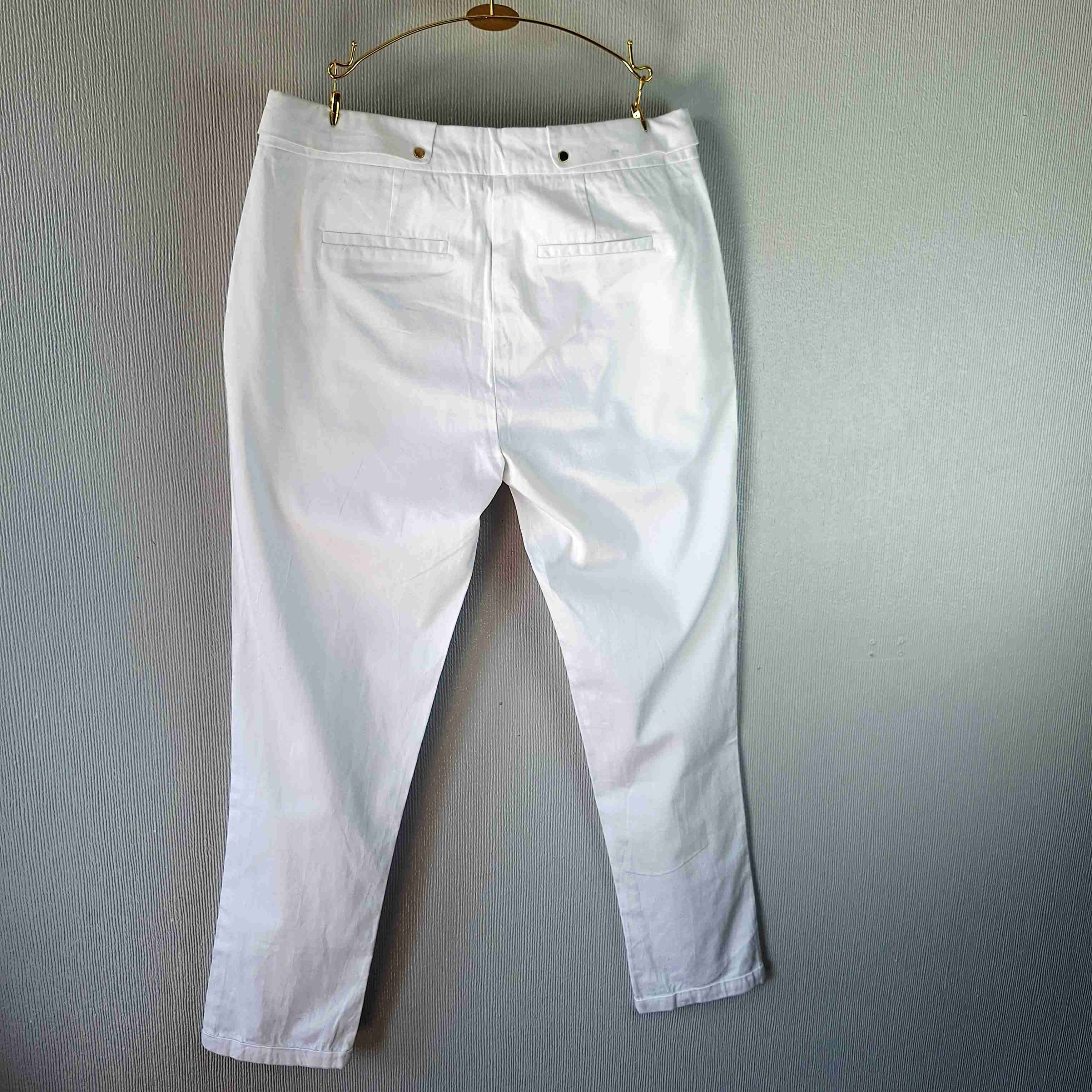 Pantalones Lorenzo di pontti /blancos casuales - miniatura 3
