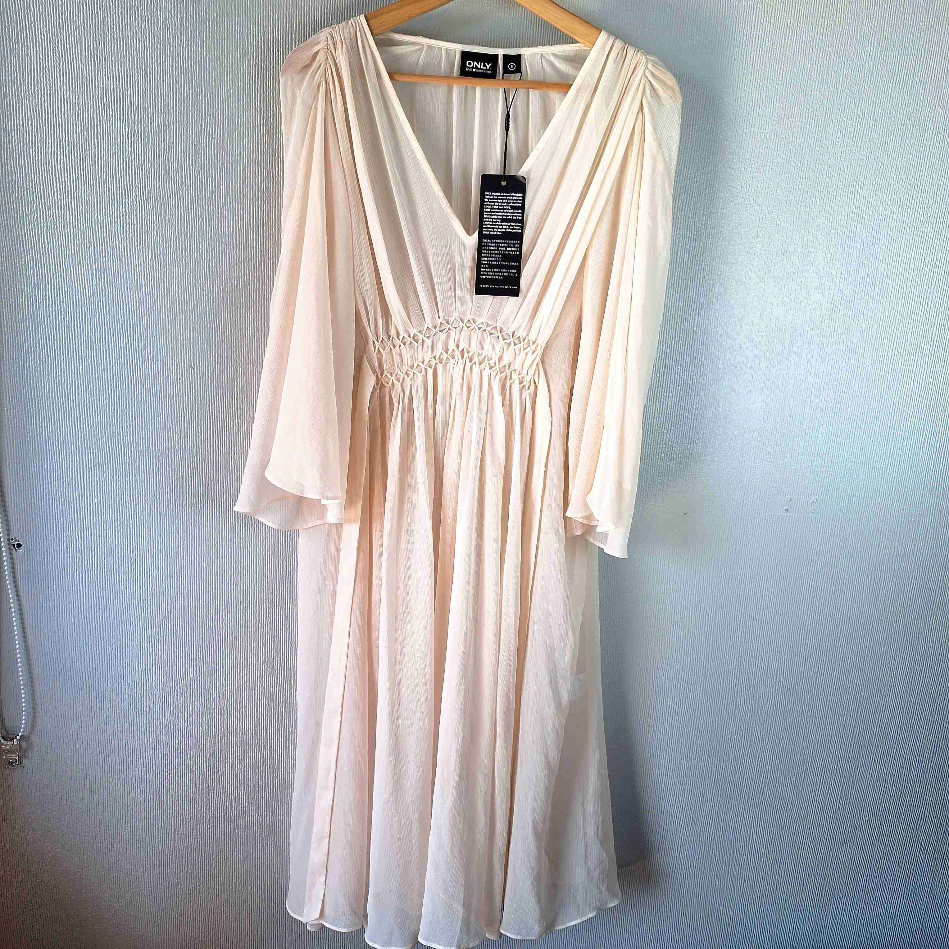 Vestido largo blanco nuevo - miniatura 1