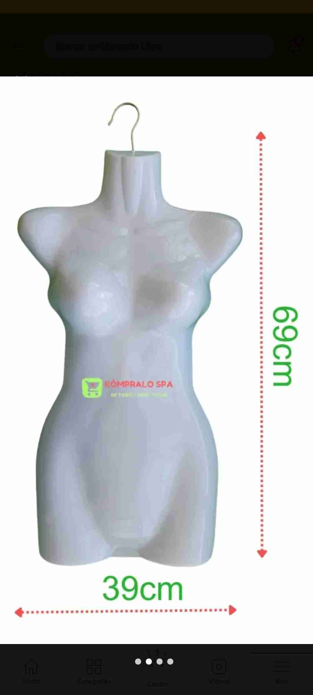 Pack de 6 Maniquí de exhibición blanco - miniatura 1